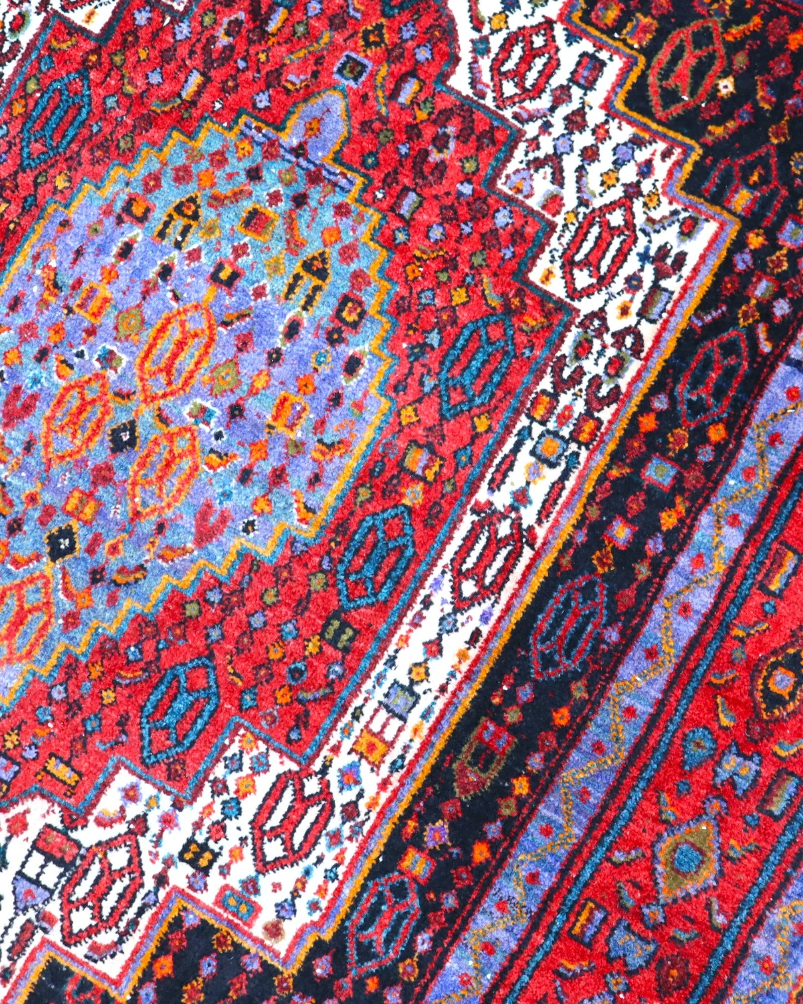 Handgeknüpfter Senneh Perserteppich, 168 × 143 cm, Wolle