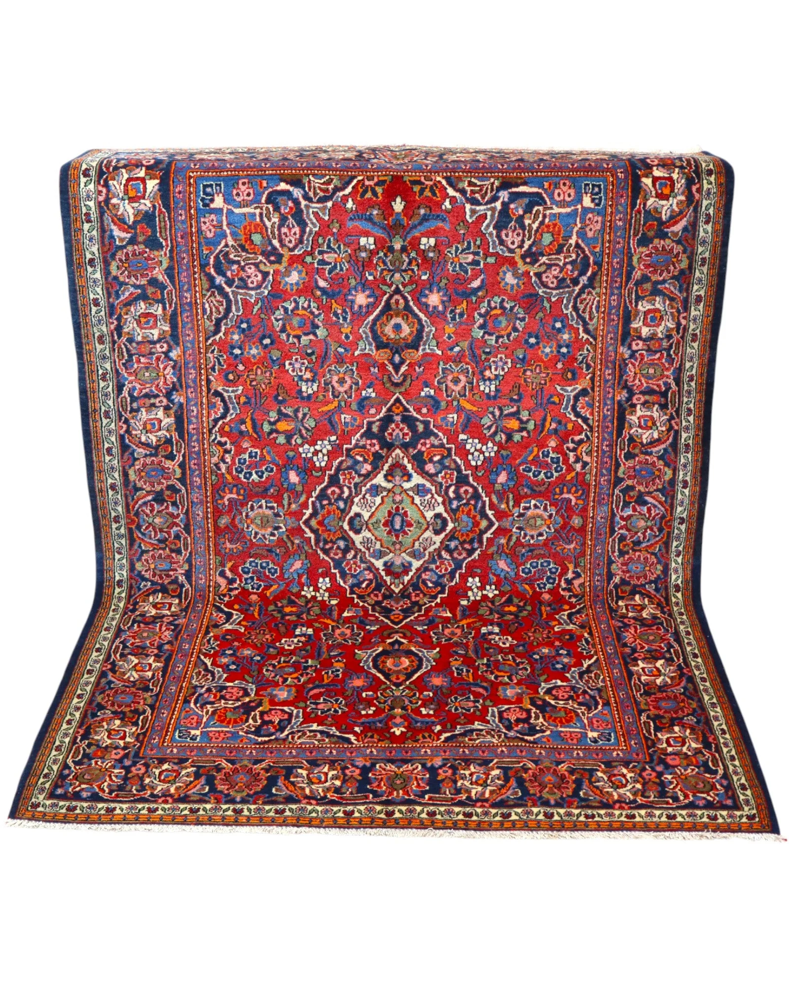 Kashan Perserteppich aus Iran, 198 × 134 cm
