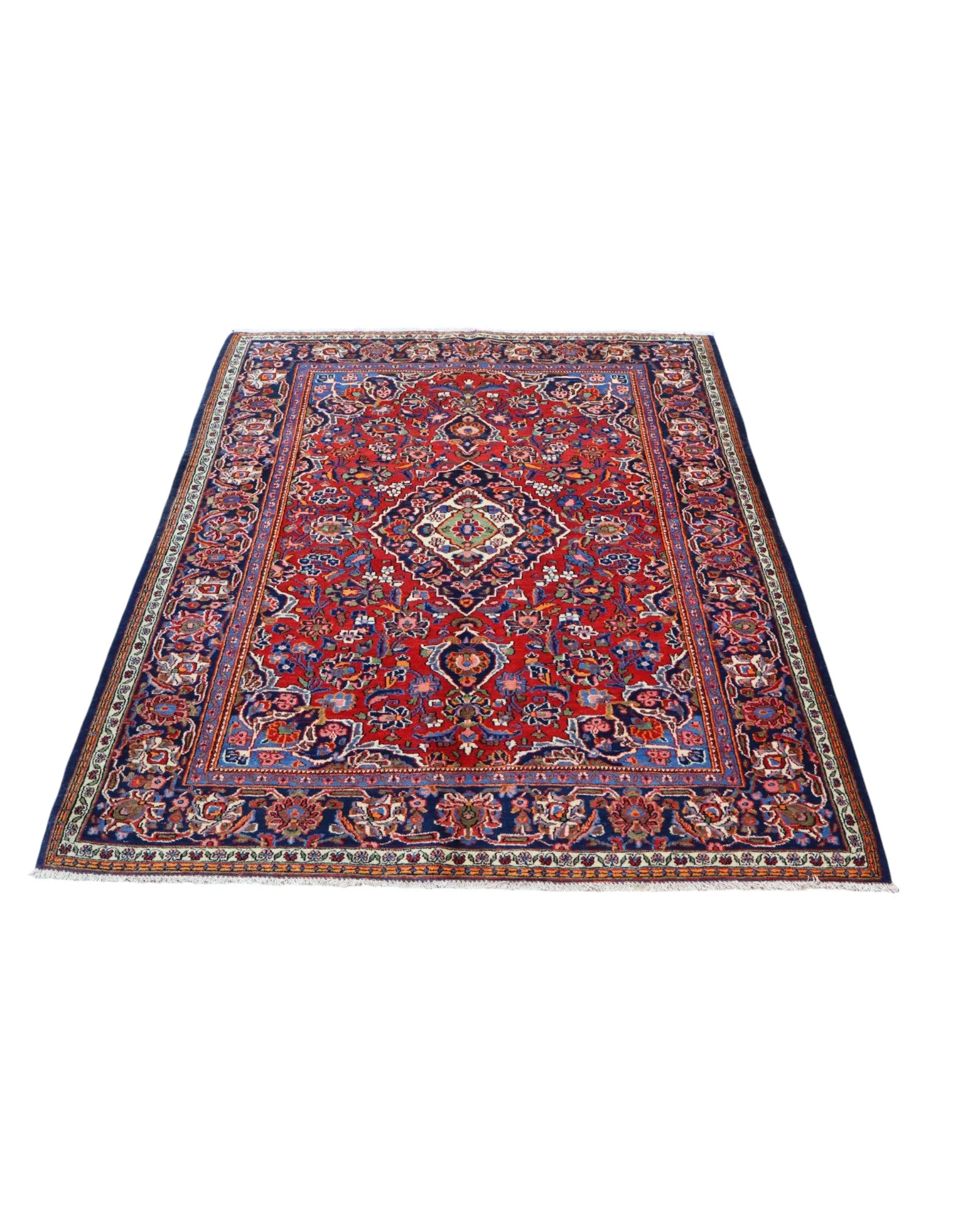 Kashan Perserteppich aus Iran, 198 × 134 cm