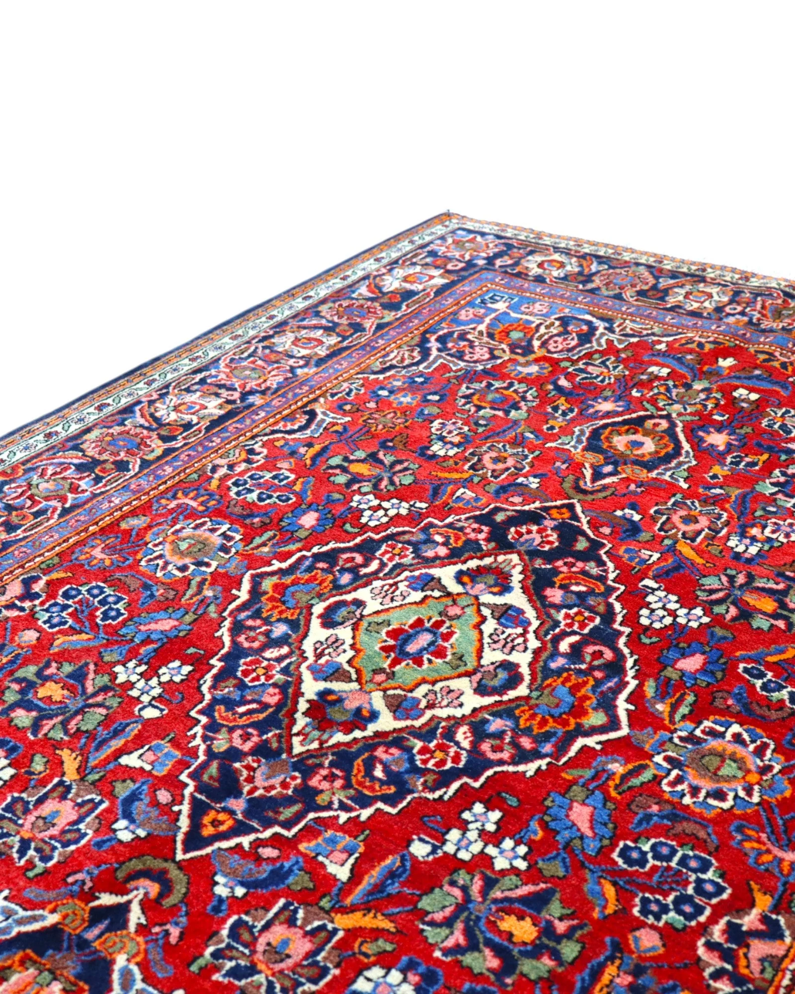 Kashan Perserteppich aus Iran, 198 × 134 cm