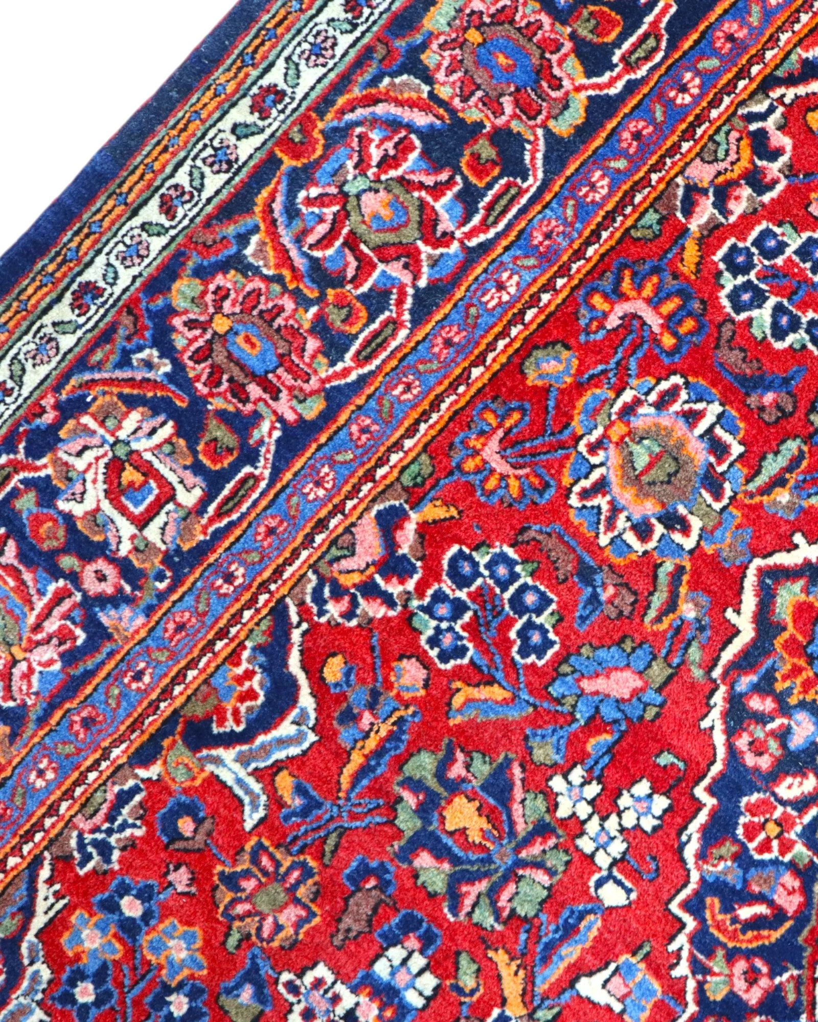 Kashan Perserteppich aus Iran, 198 × 134 cm