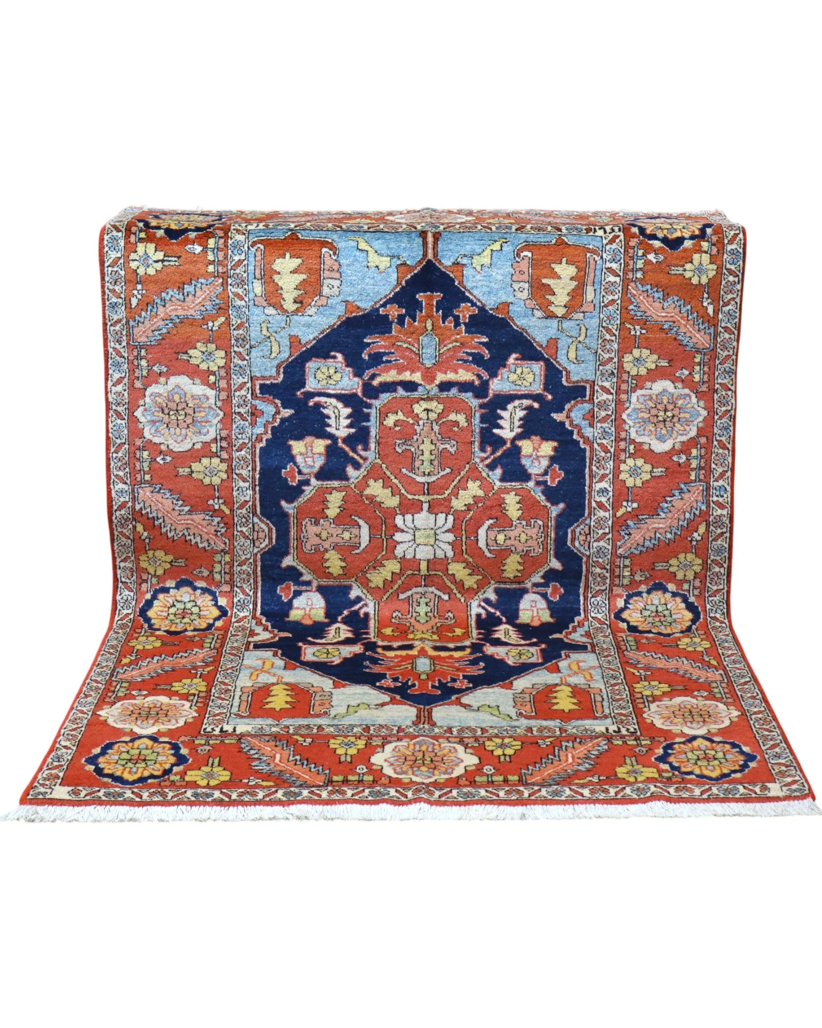 Heriz Perserteppich 205 × 150 cm aus Wolle, handgeknüpft