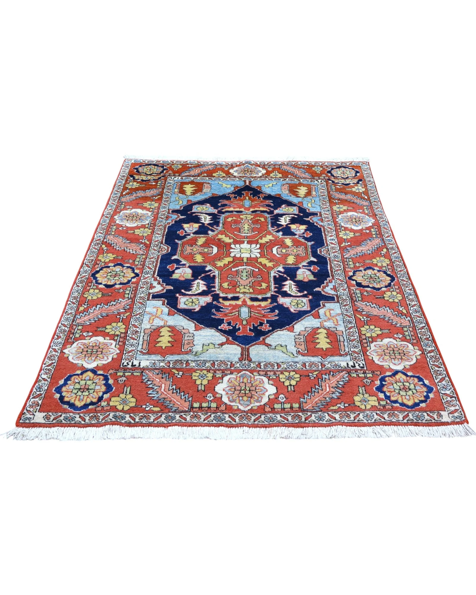 Heriz Perserteppich 205 × 150 cm aus Wolle, handgeknüpft