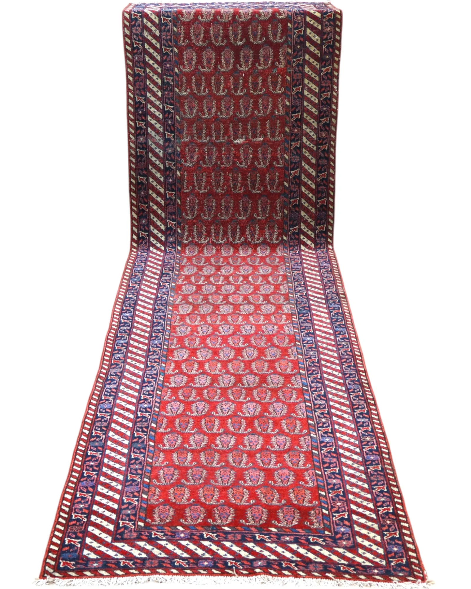 perserteppich-bakhtiari-322-x-85-cm-schurwolle-handgeknupft-rosa-12 Bakhtiari Perserteppich 322 × 85 cm aus Wolle, handgeknüpft