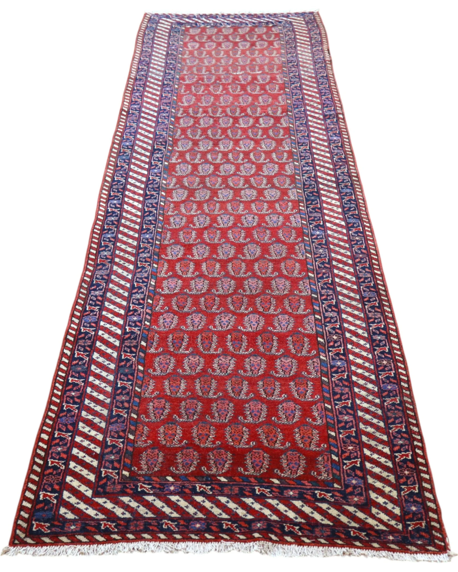 perserteppich-bakhtiari-322-x-85-cm-schurwolle-handgeknupft-rosa-15 Bakhtiari Perserteppich 322 × 85 cm aus Wolle, handgeknüpft