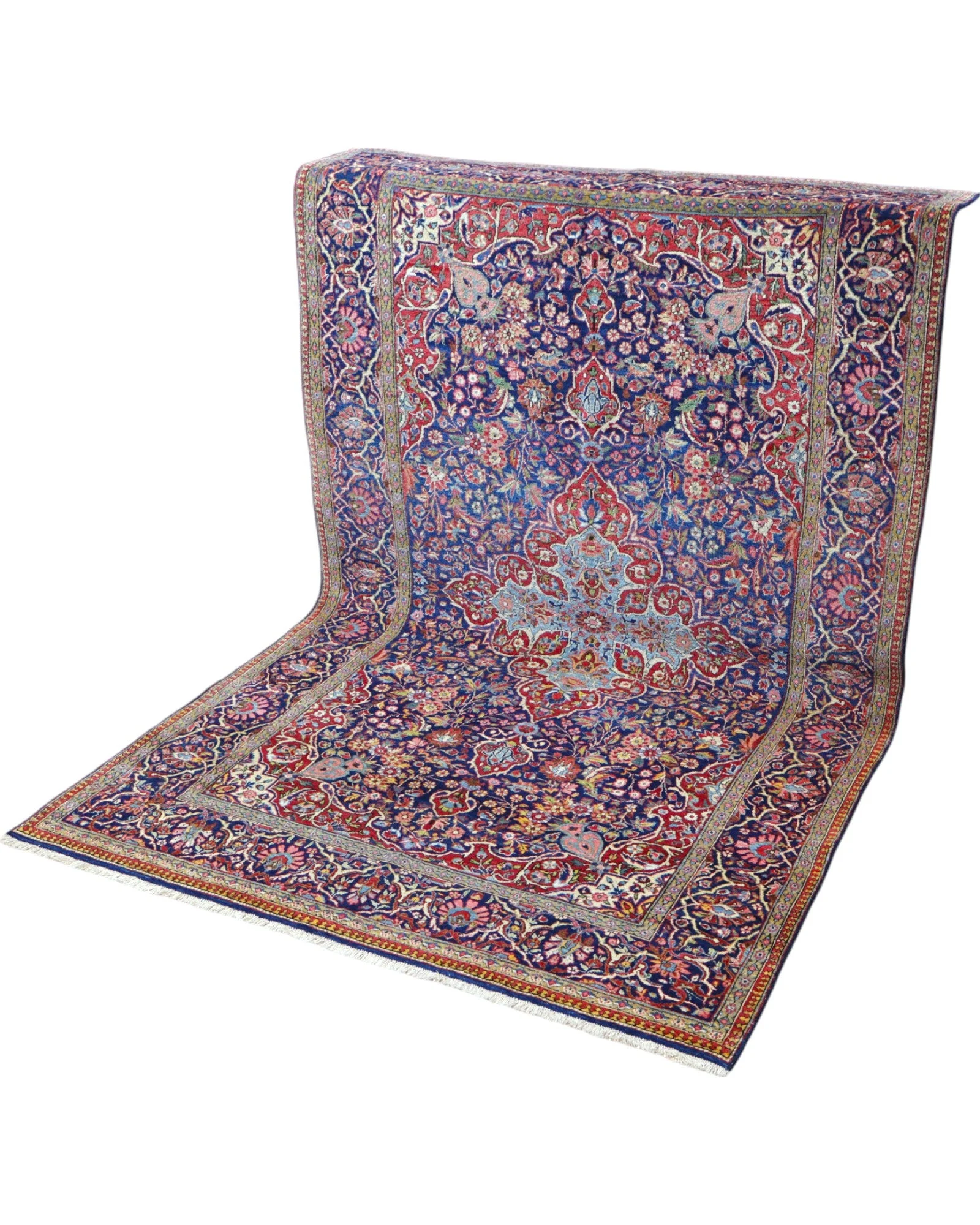 Kashan Perserteppich aus Iran, 212 × 133 cm