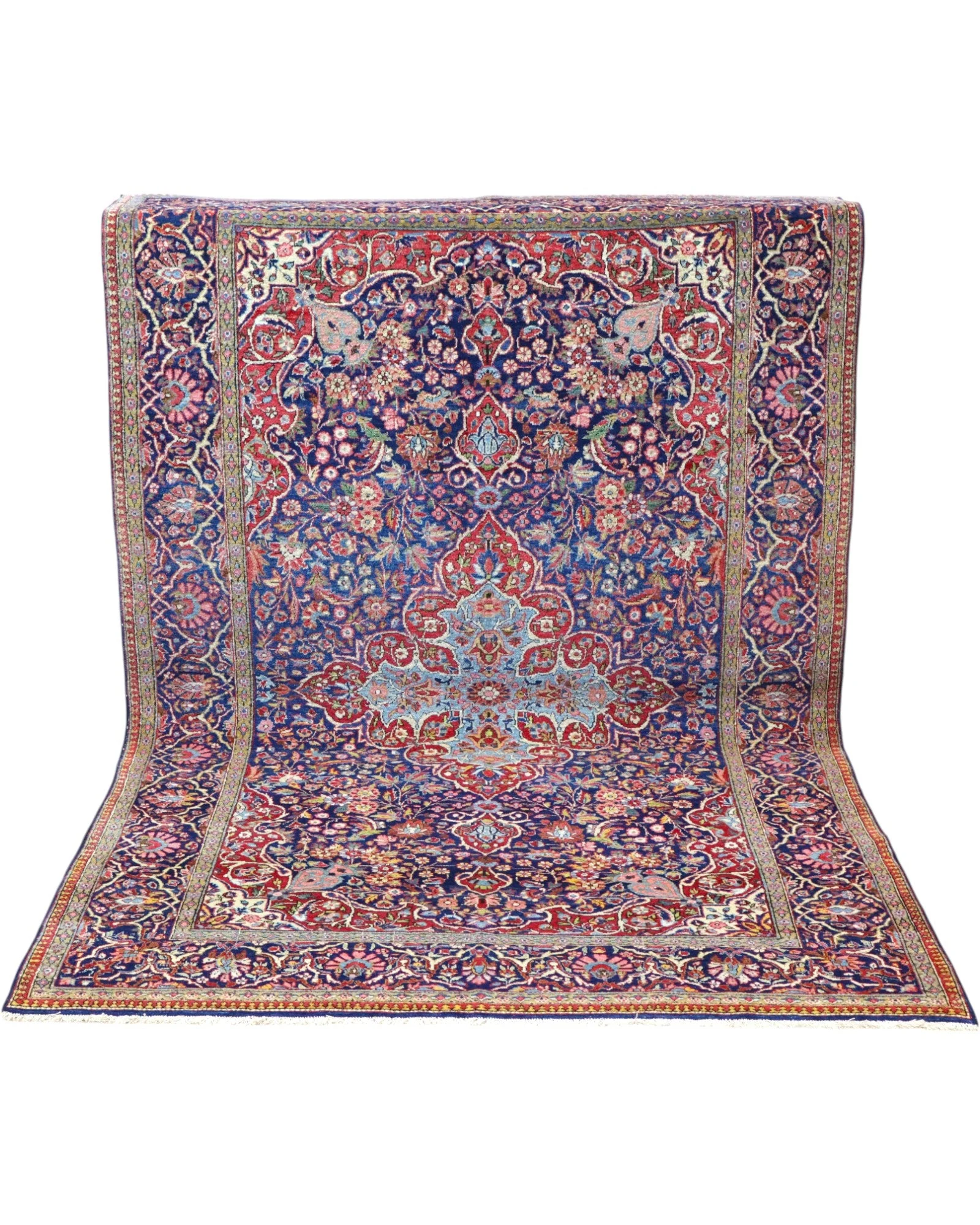 Kashan Perserteppich aus Iran, 212 × 133 cm