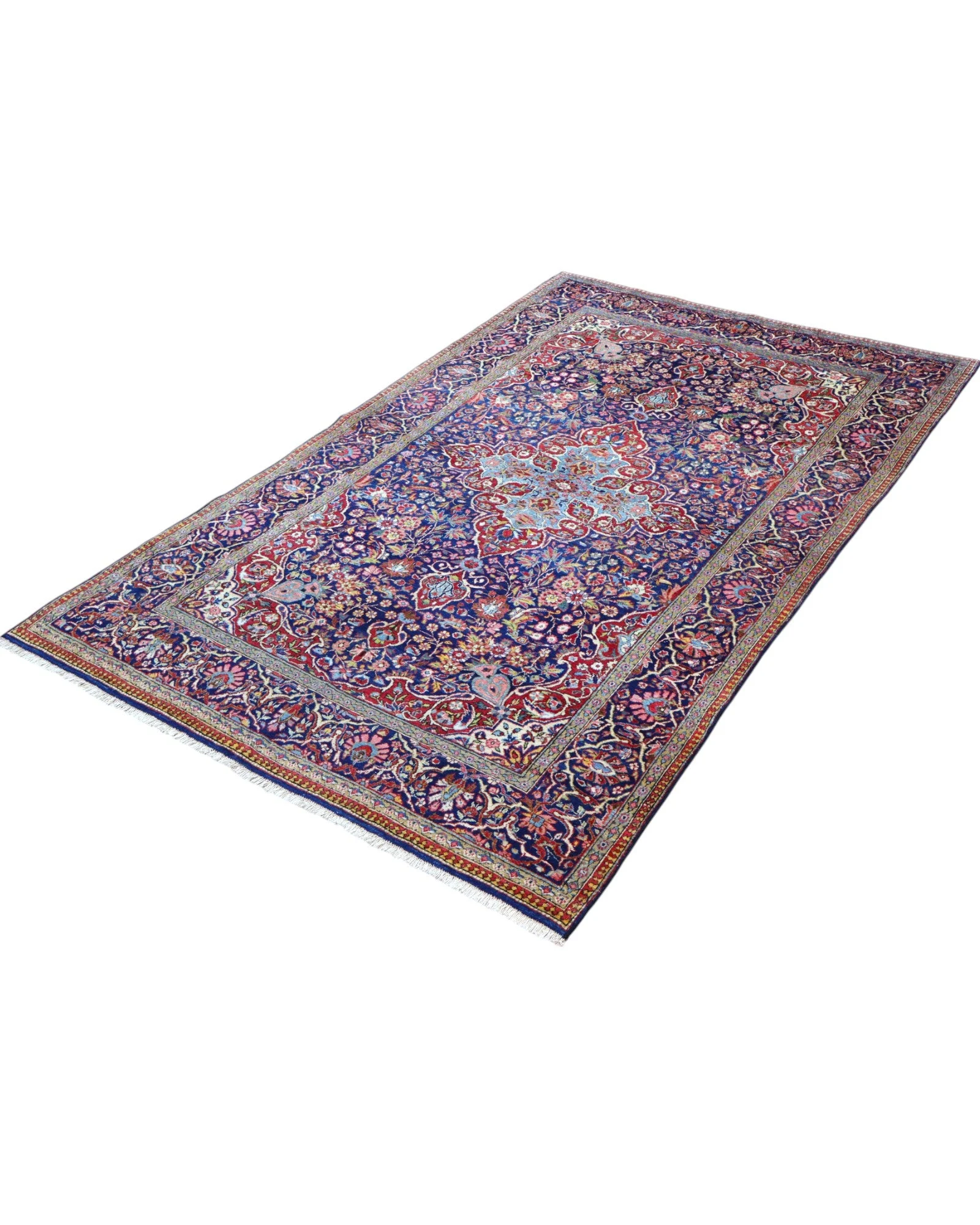 Kashan Perserteppich aus Iran, 212 × 133 cm