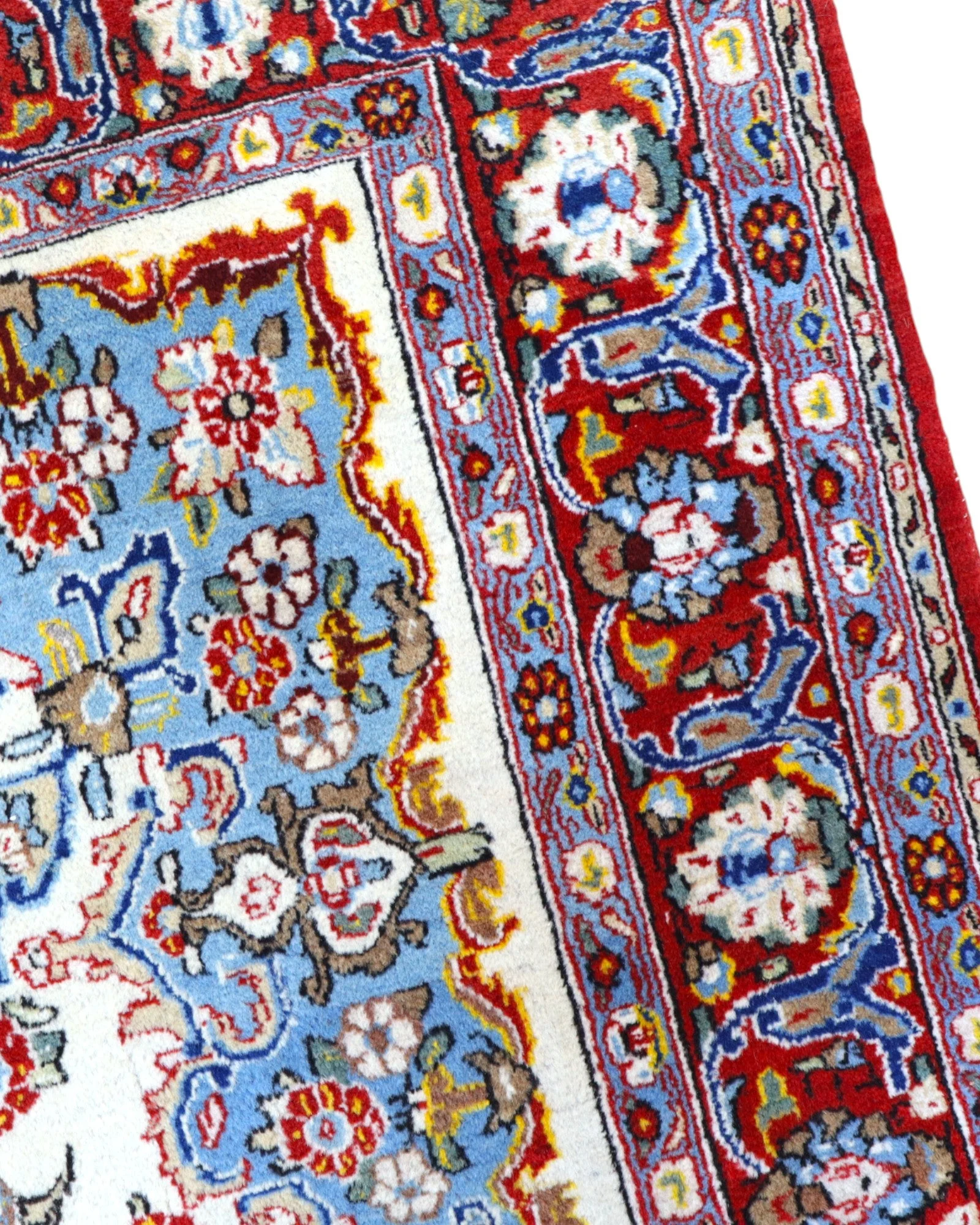 Handgeknüpfter Kashan Perserteppich 227 × 140 cm