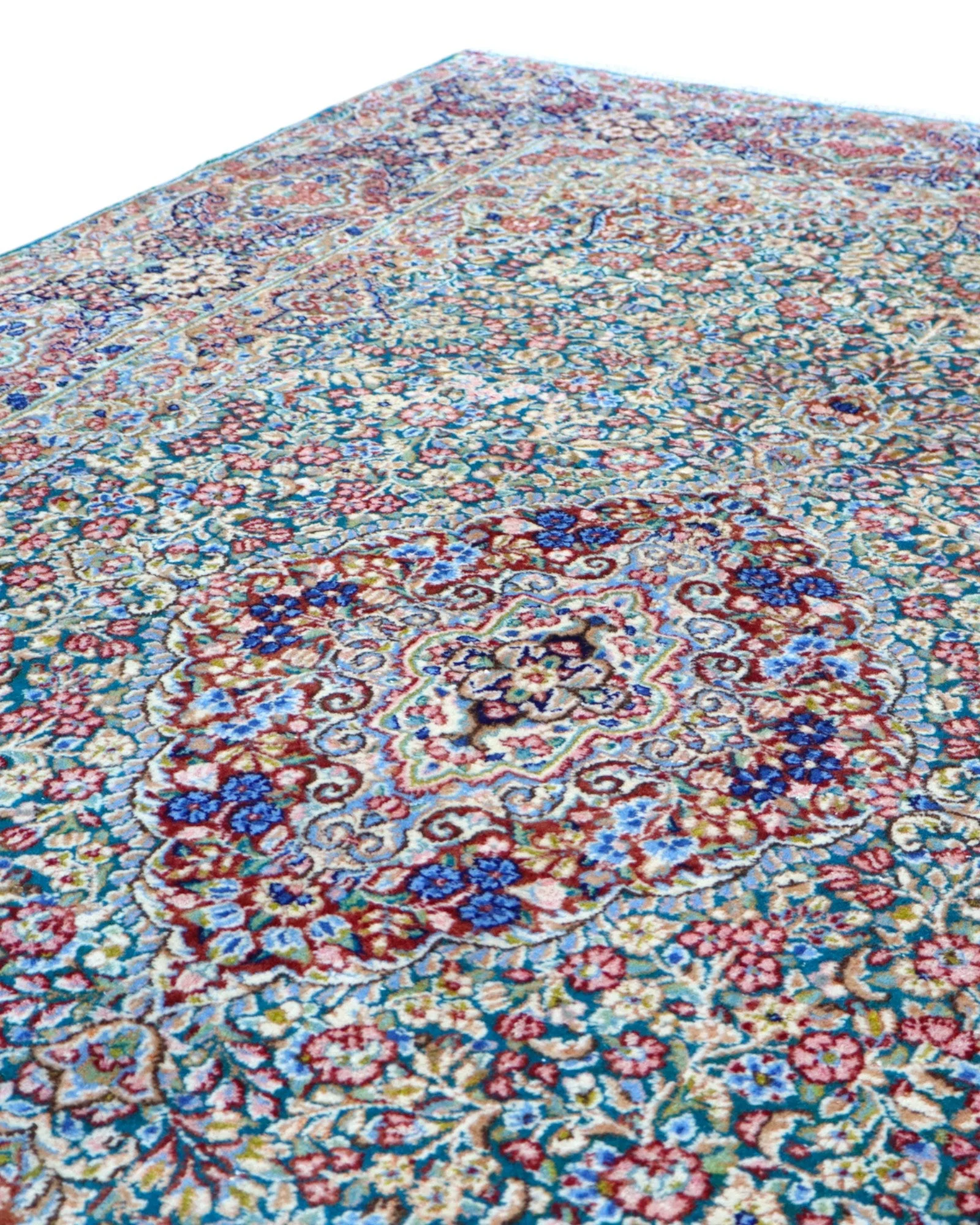 Handgeknüpfter Kerman Perserteppich 243 × 151 cm