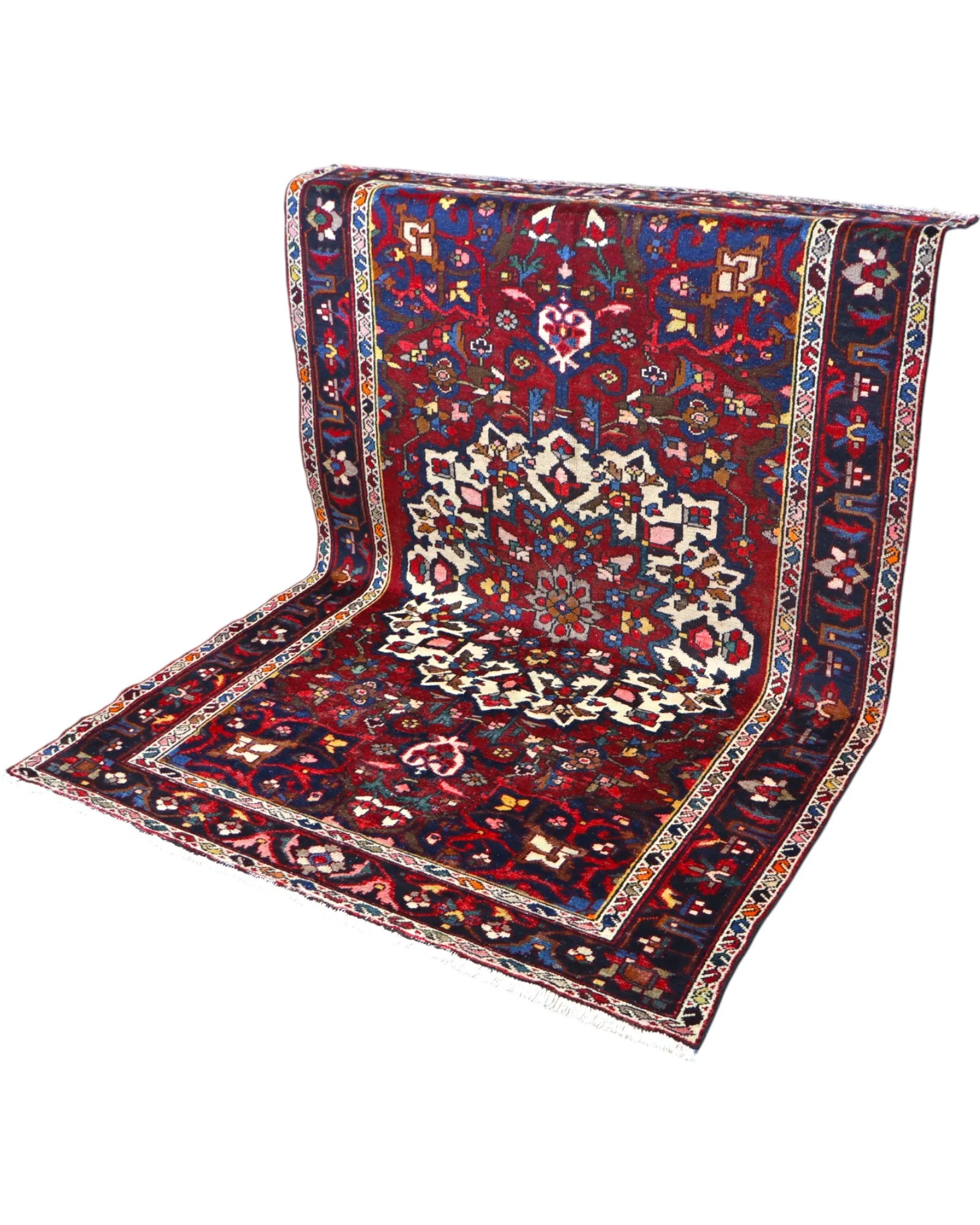 Bakhtiari Perserteppich 214 × 149 cm aus Wolle, handgeknüpft