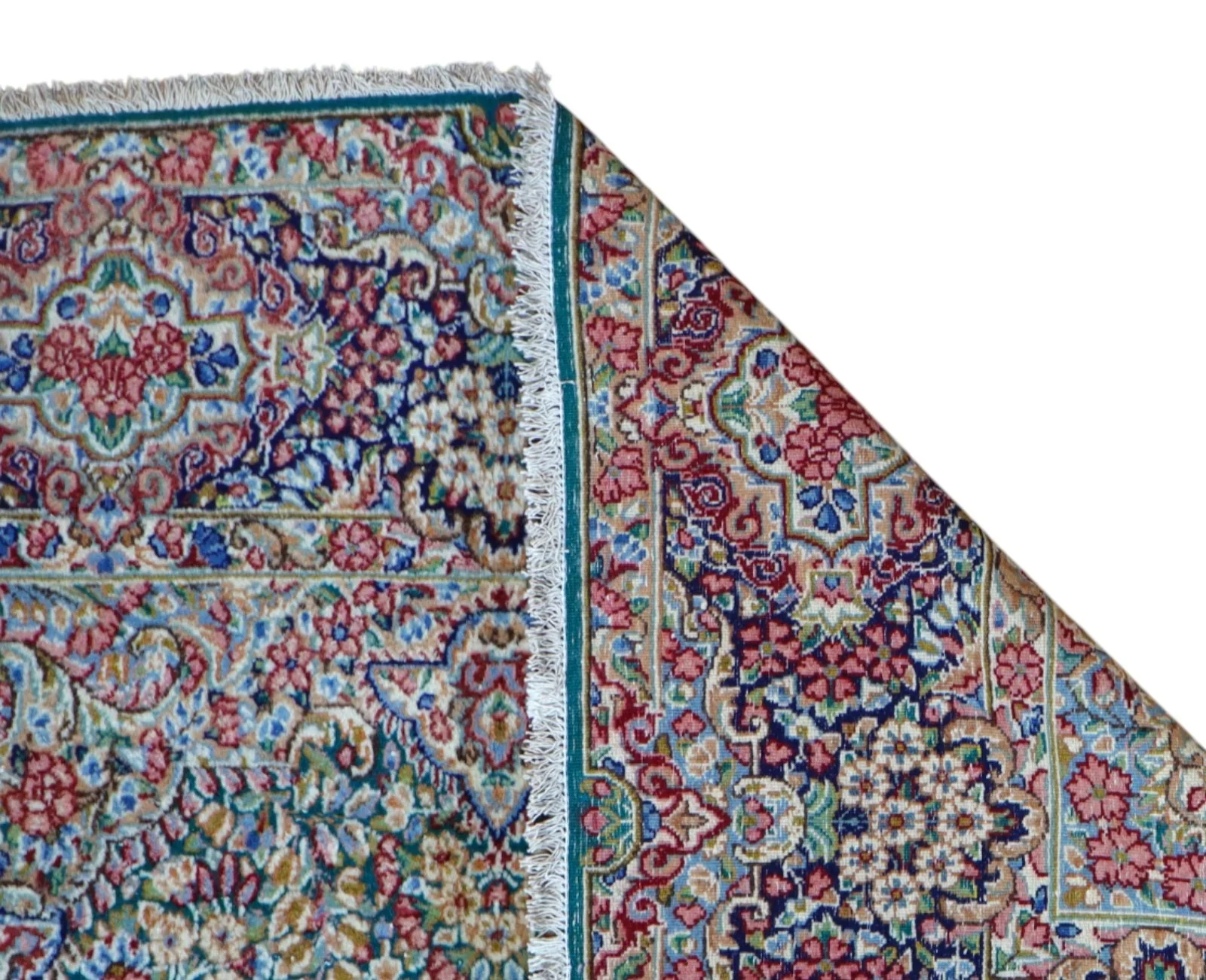 Handgeknüpfter Kerman Perserteppich 243 × 151 cm