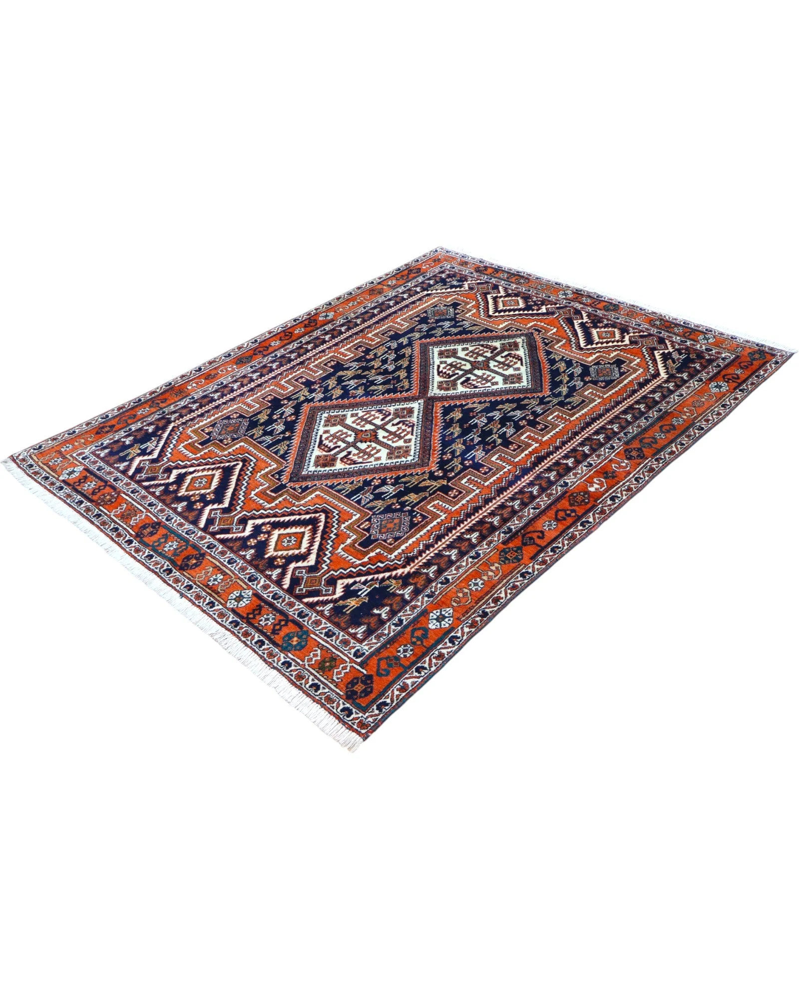 Afshar Perserteppich 200 × 150 cm aus Wolle, handgeknüpft