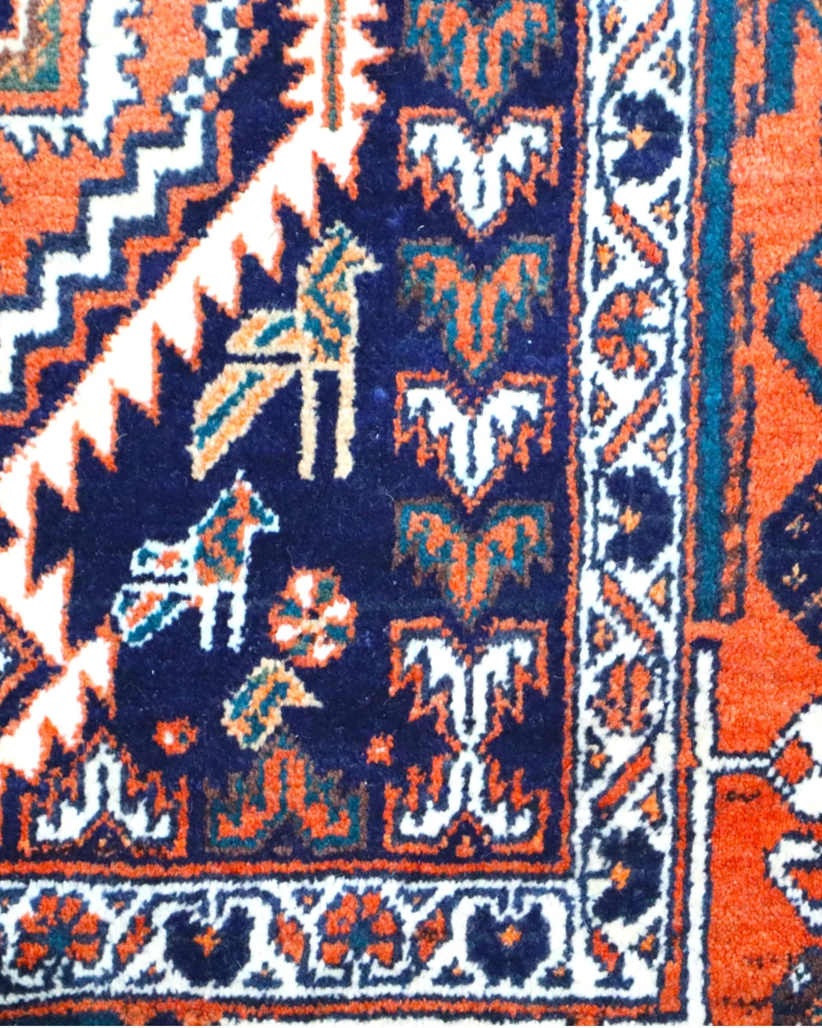 Afshar Perserteppich 200 × 150 cm aus Wolle, handgeknüpft