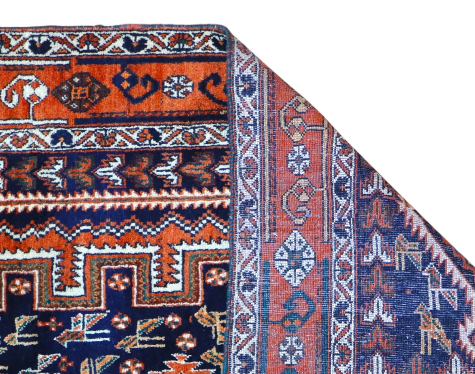 Afshar Perserteppich 200 × 150 cm aus Wolle, handgeknüpft