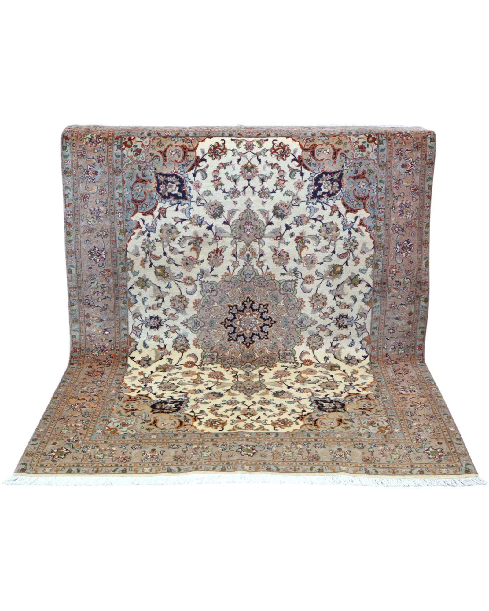 Handgeknüpfter Täbriz Perserteppich 206 × 151 cm