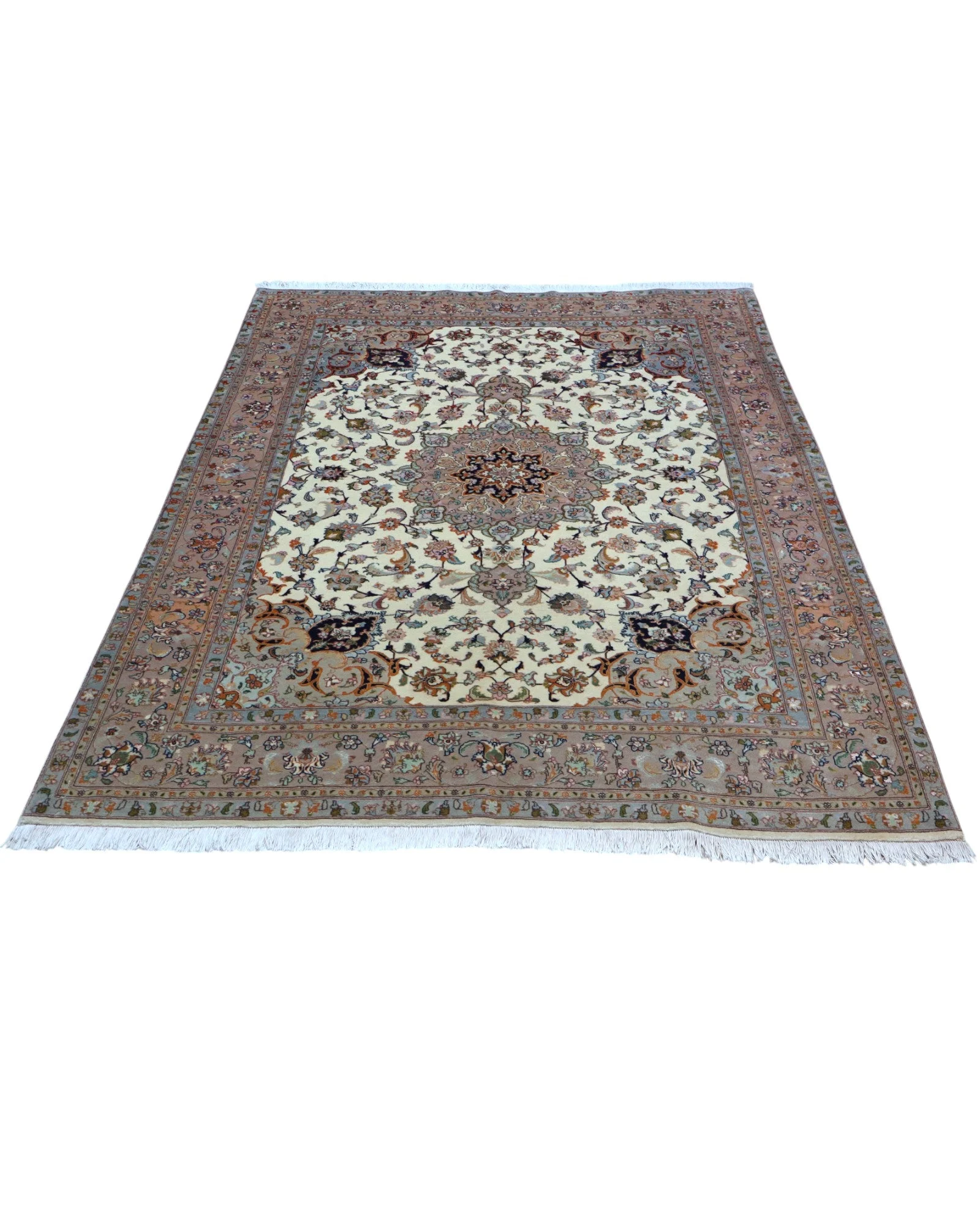Handgeknüpfter Täbriz Perserteppich 206 × 151 cm