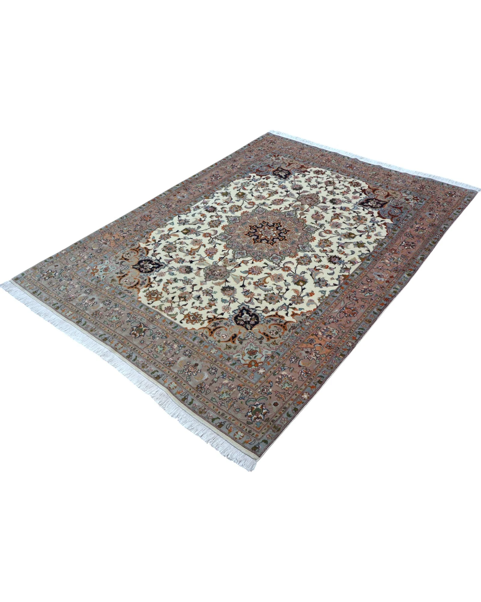 Handgeknüpfter Täbriz Perserteppich 206 × 151 cm