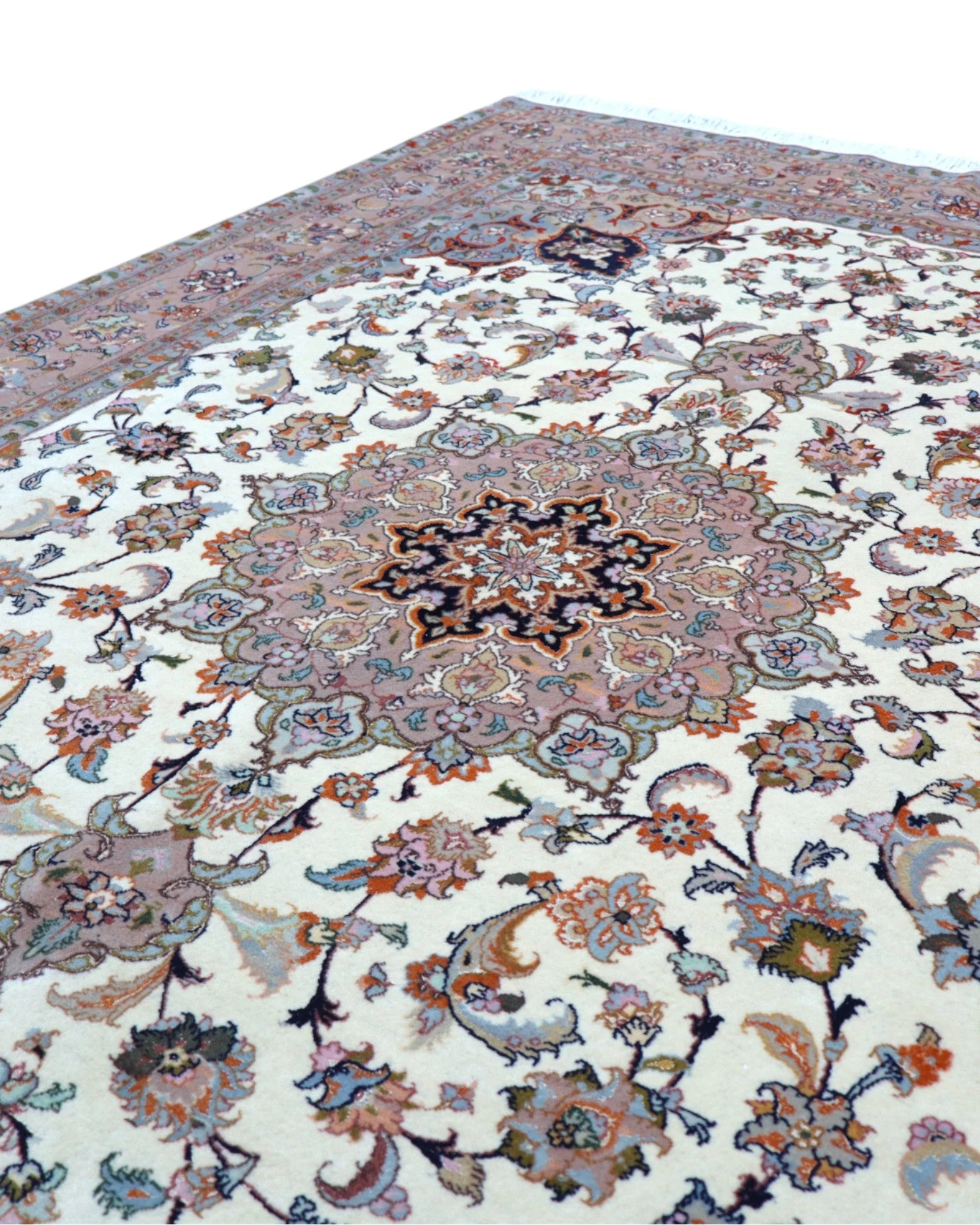 Handgeknüpfter Täbriz Perserteppich 206 × 151 cm