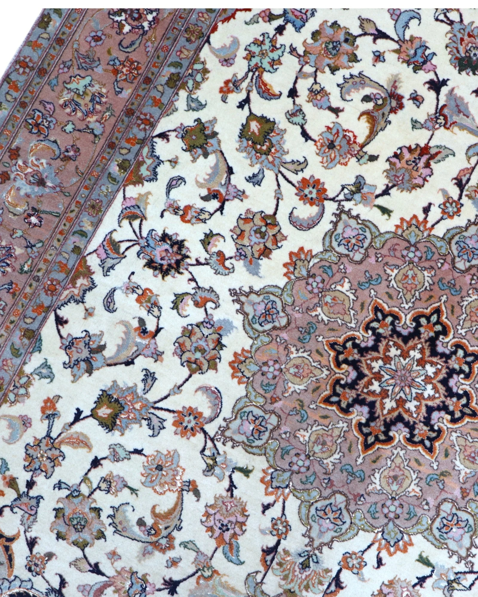 Handgeknüpfter Täbriz Perserteppich 206 × 151 cm