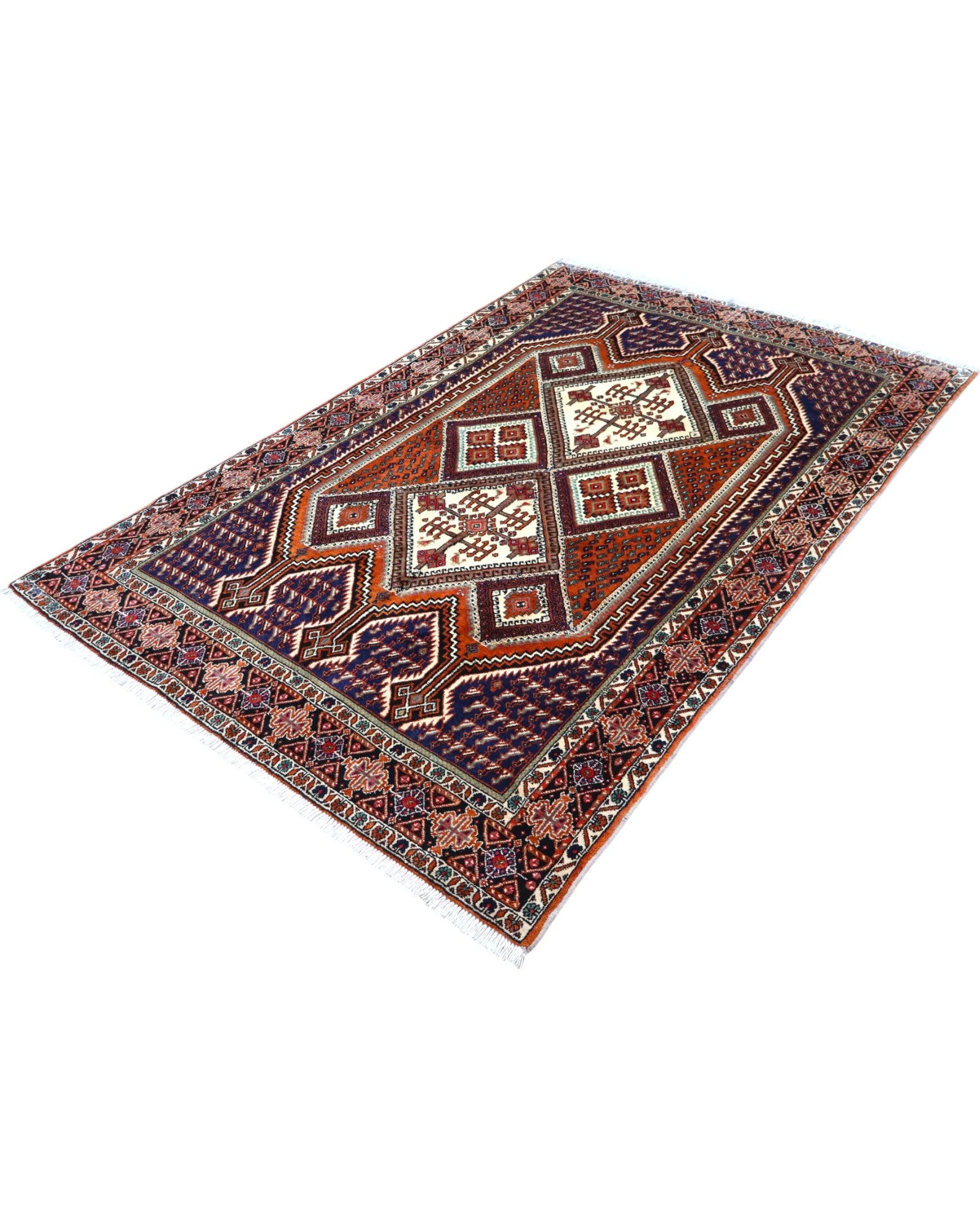 Afshar Perserteppich aus Iran, 227 × 146 cm