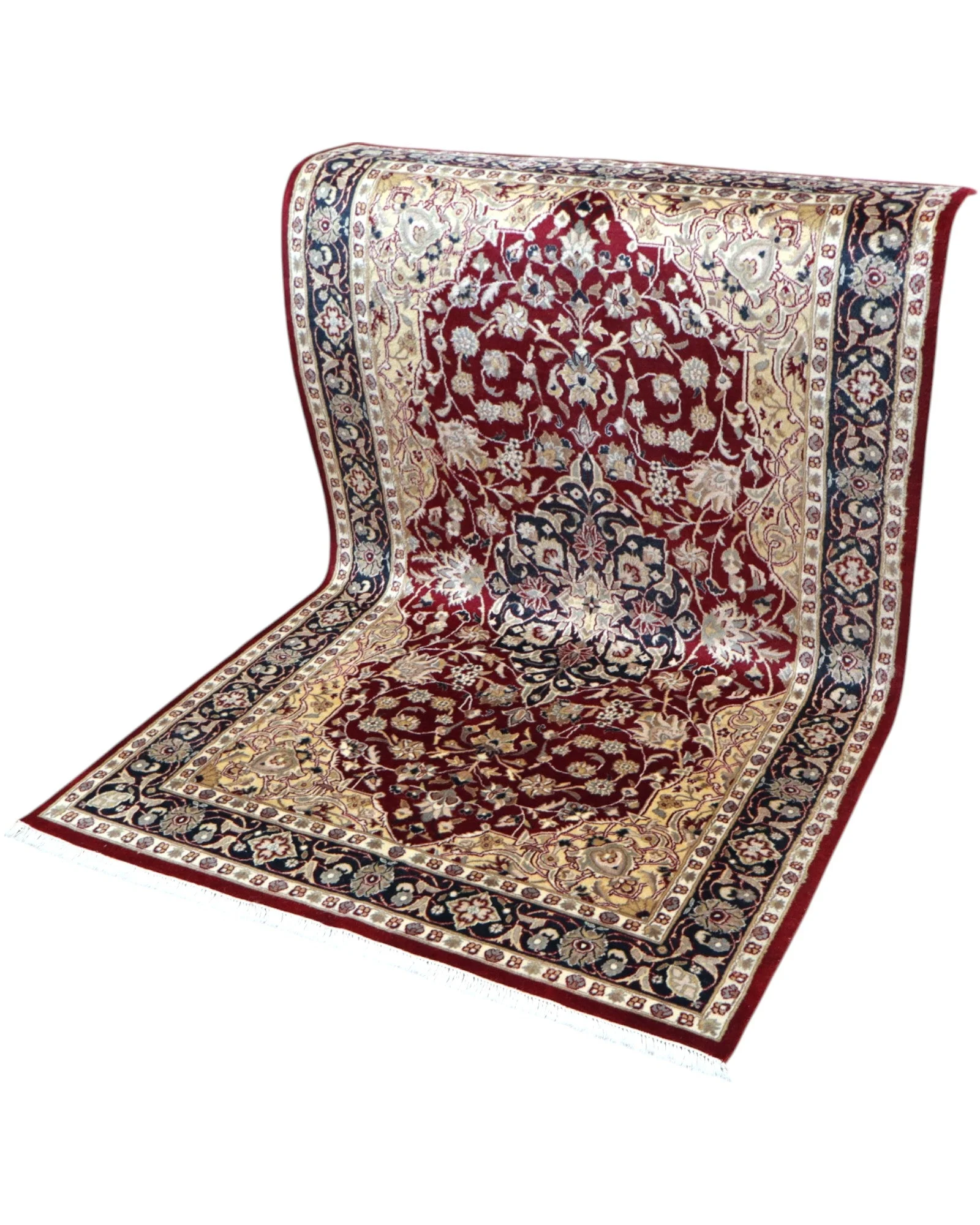 Kashmir Orientteppich aus Indien, 220 × 140 cm
