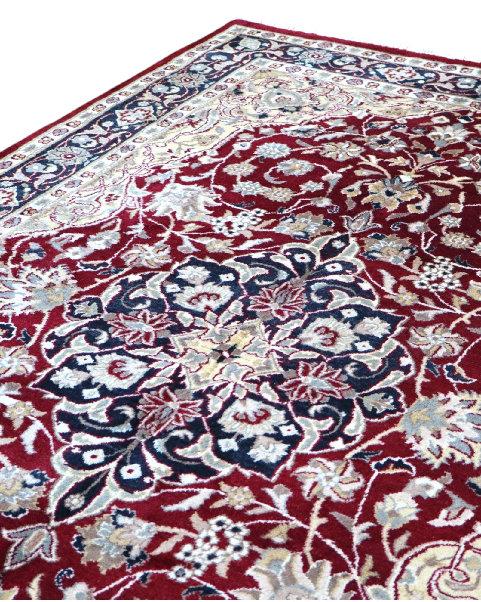 Kashmir Orientteppich aus Indien, 220 × 140 cm