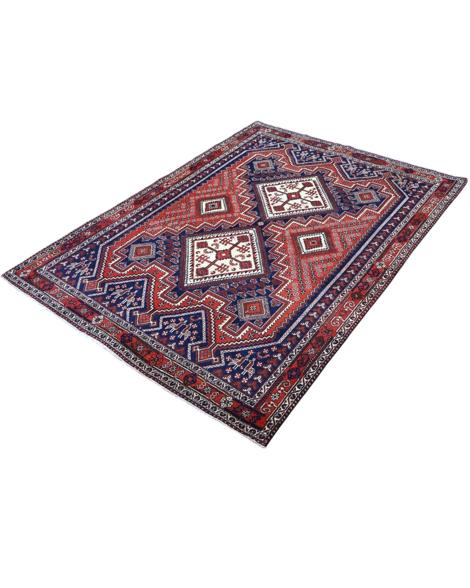 Afshar Perserteppich aus Iran, 214 × 157 cm