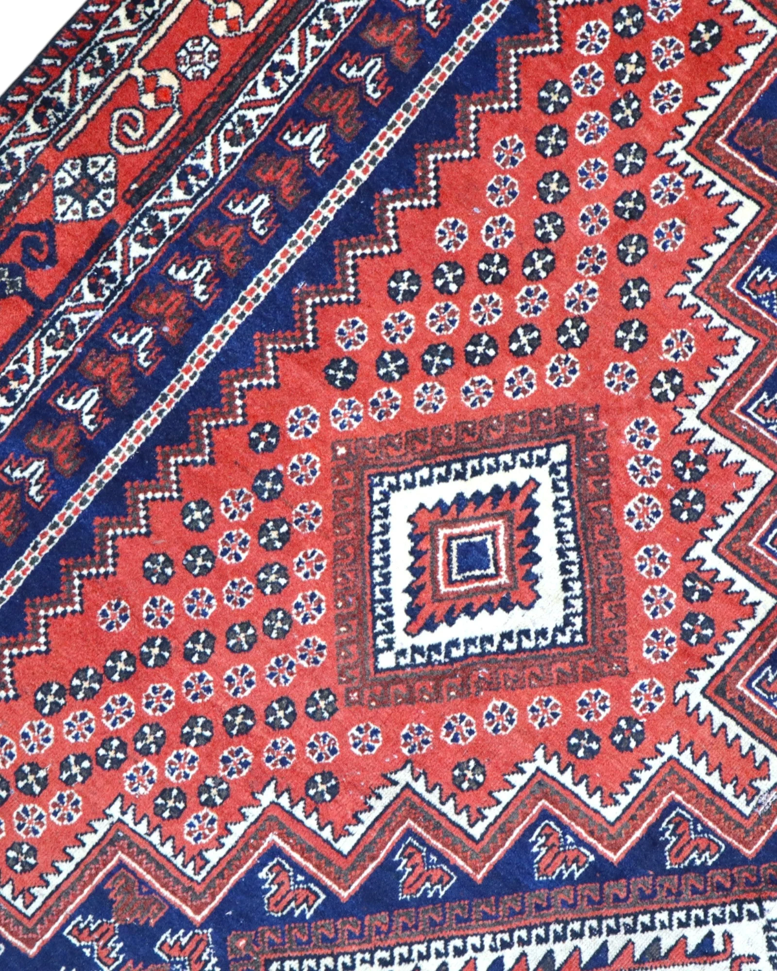 Afshar Perserteppich aus Iran, 214 × 157 cm