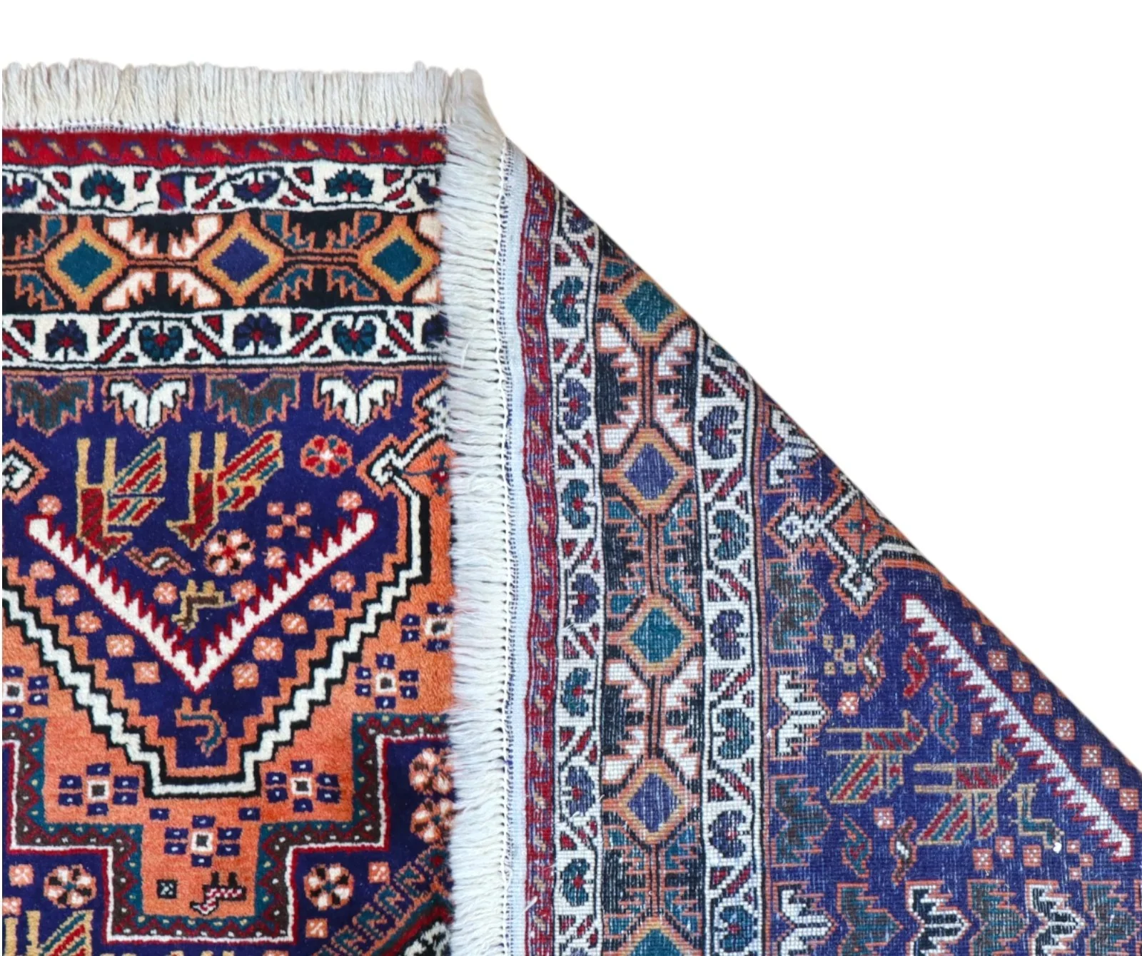 Afshar Perserteppich 208 × 150 cm aus Wolle, handgeknüpft
