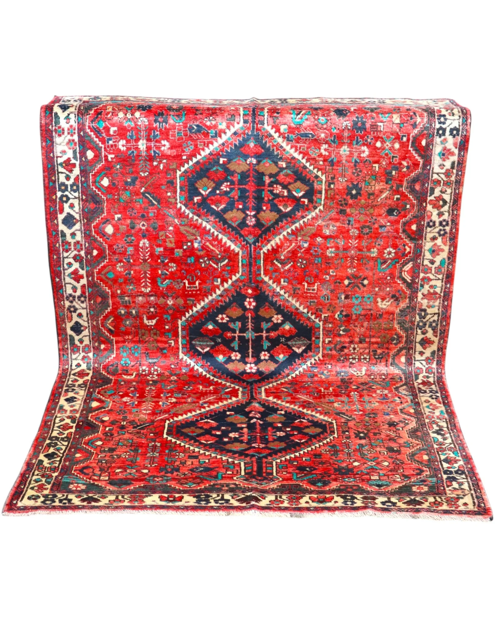 Handgeknüpfter Hamadan Perserteppich, 210 × 160 cm, Wolle
