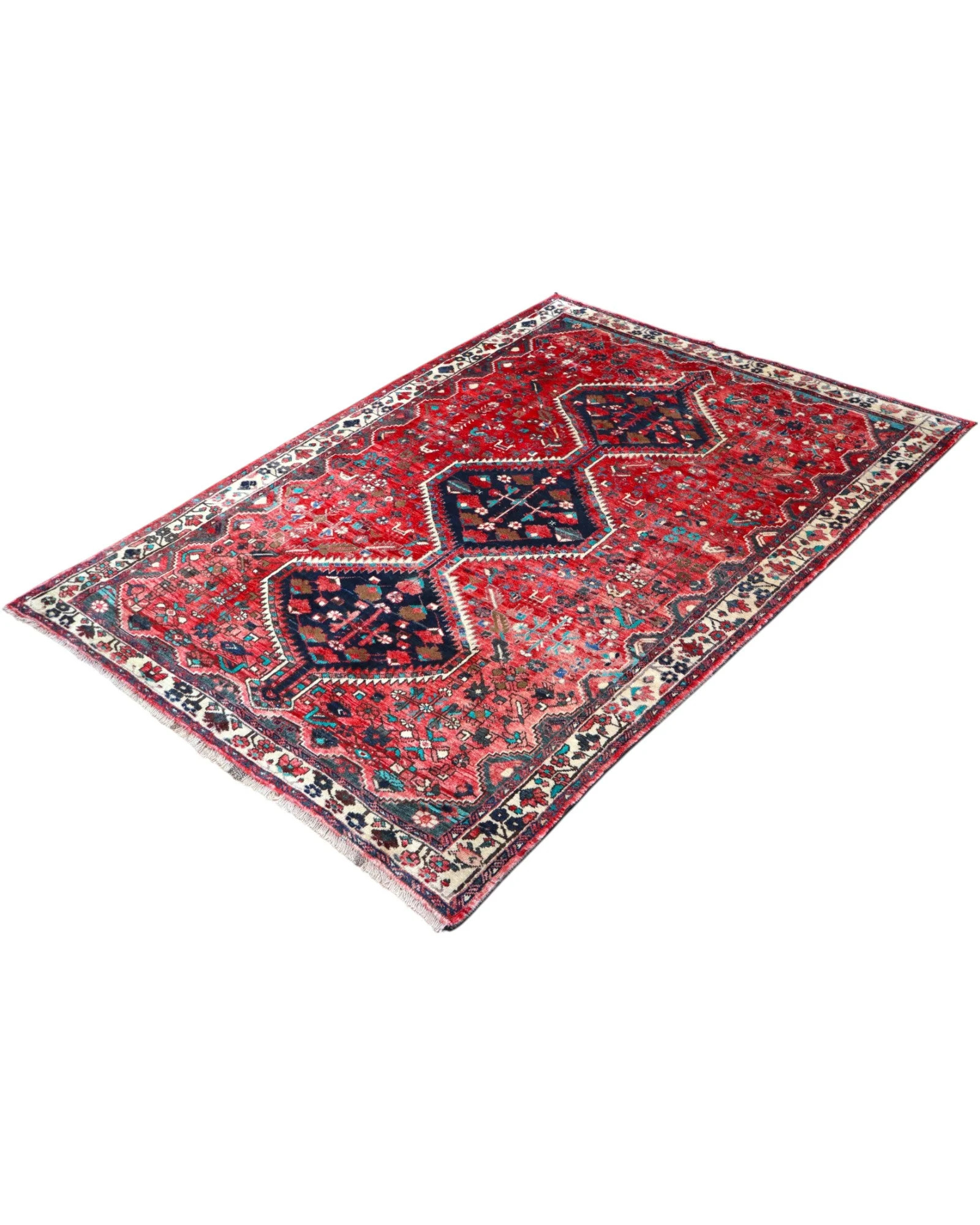 Handgeknüpfter Hamadan Perserteppich, 210 × 160 cm, Wolle
