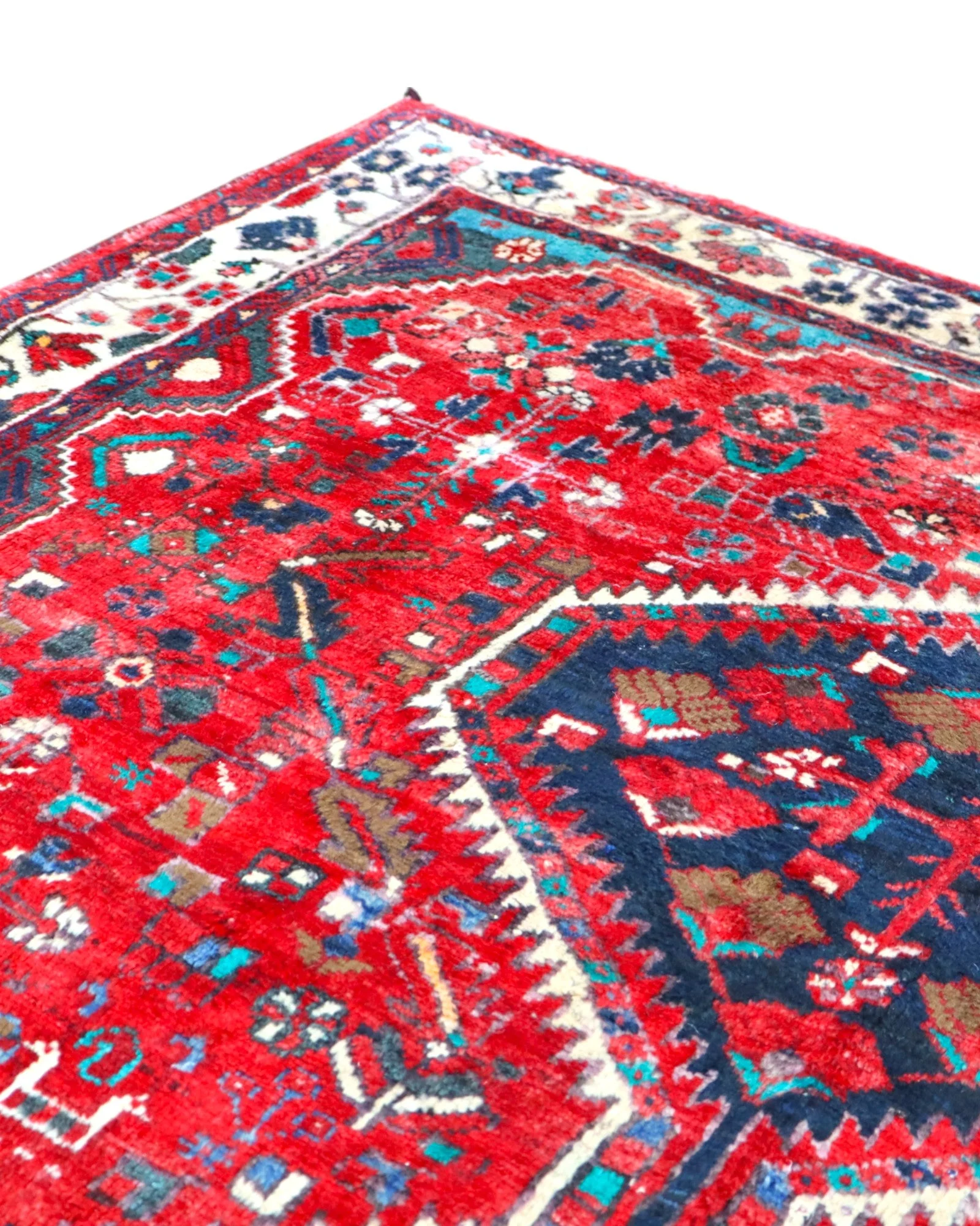 Handgeknüpfter Hamadan Perserteppich, 210 × 160 cm, Wolle