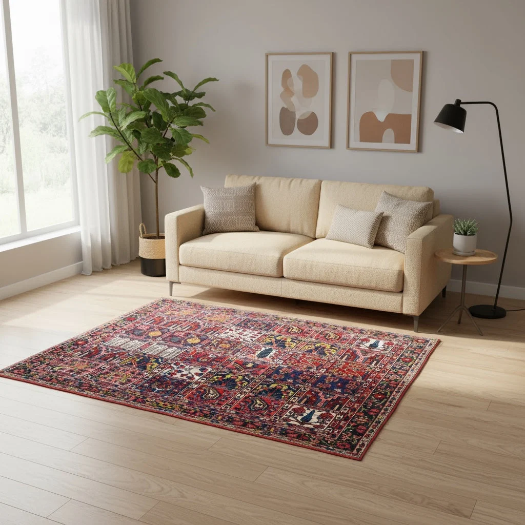 Bakhtiari Perserteppich 200 × 150 cm aus Wolle, handgeknüpft