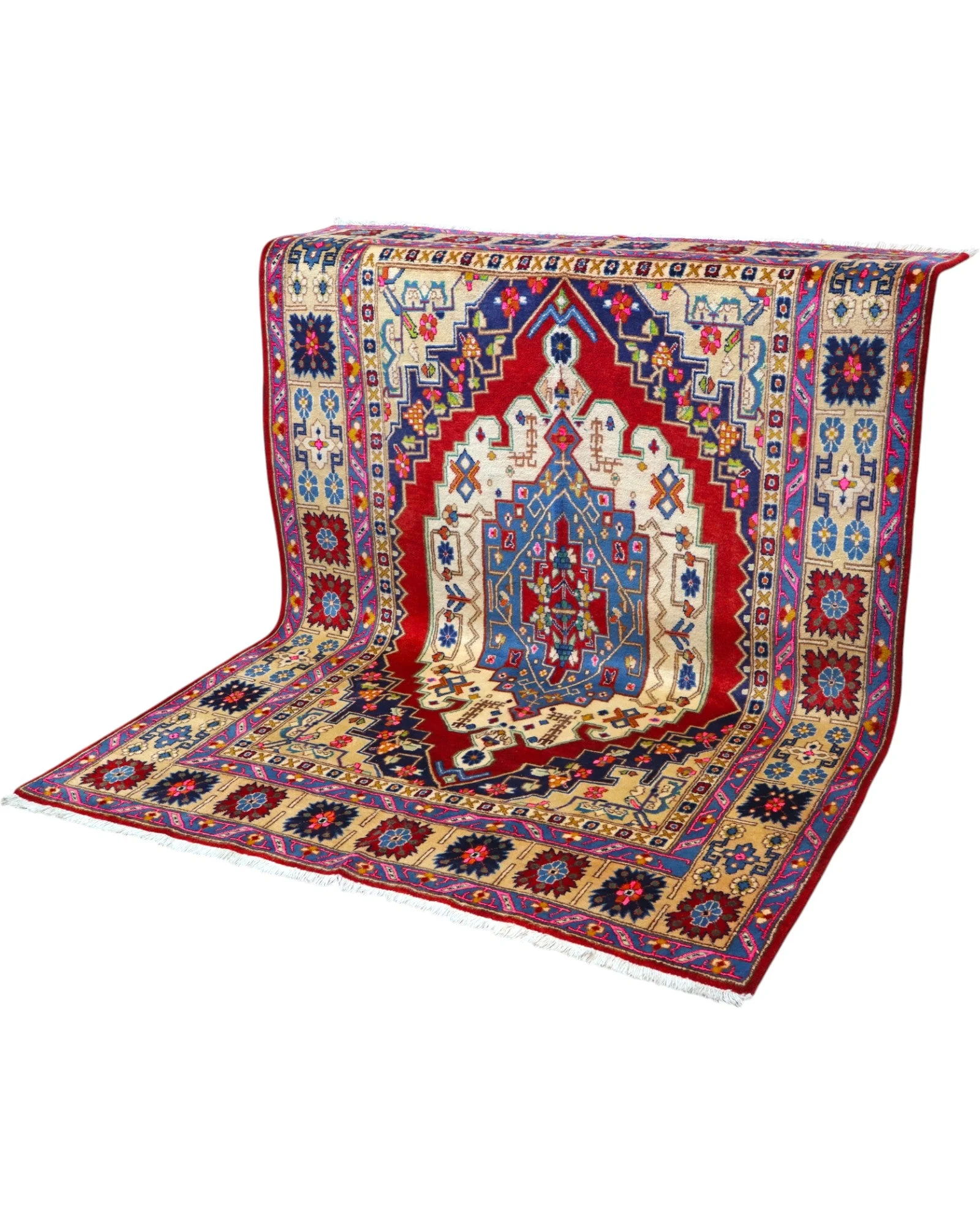 Täbriz Perserteppich aus Iran, 209 × 153 cm