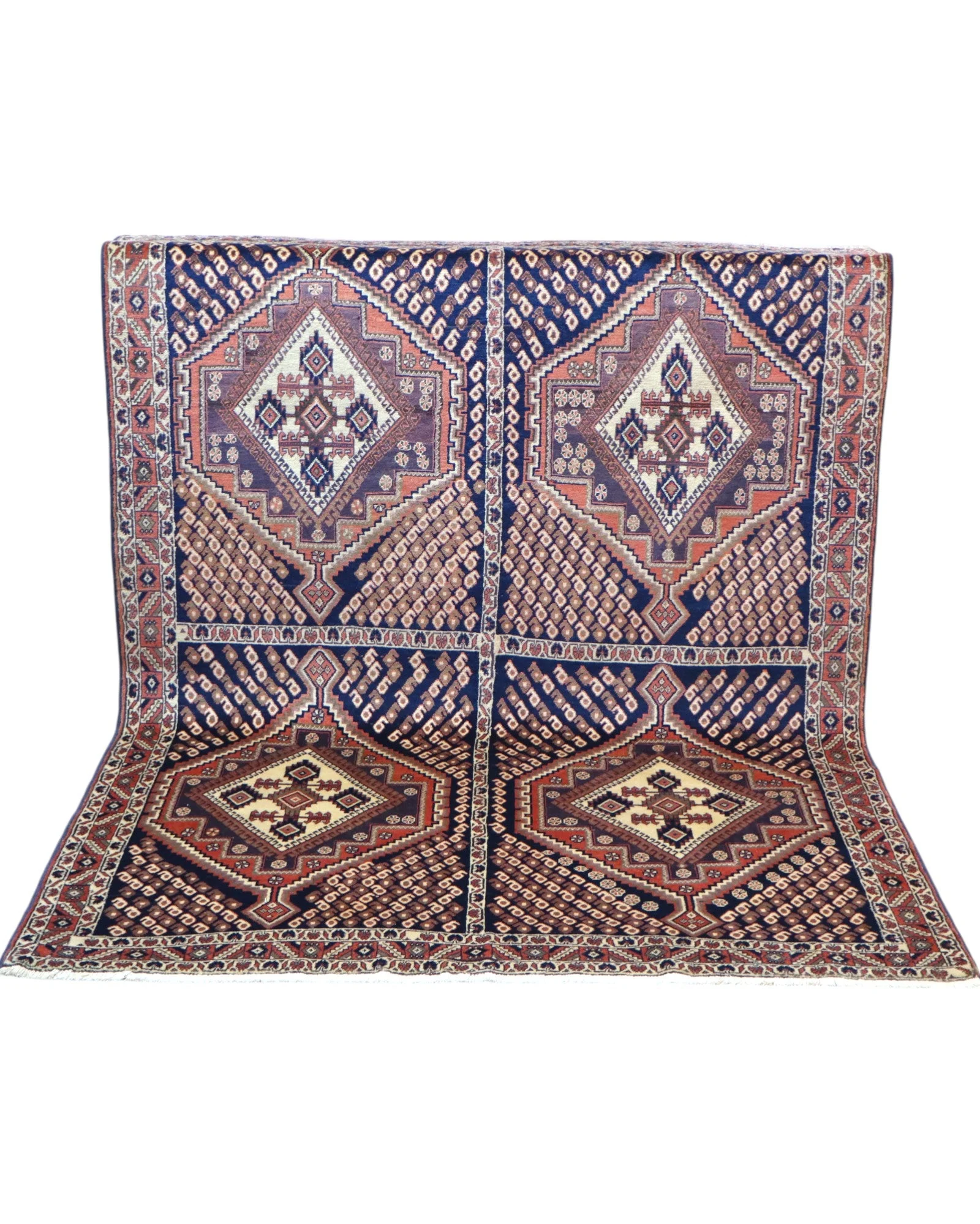 Afshar Perserteppich 203 × 150 cm aus Wolle, handgeknüpft