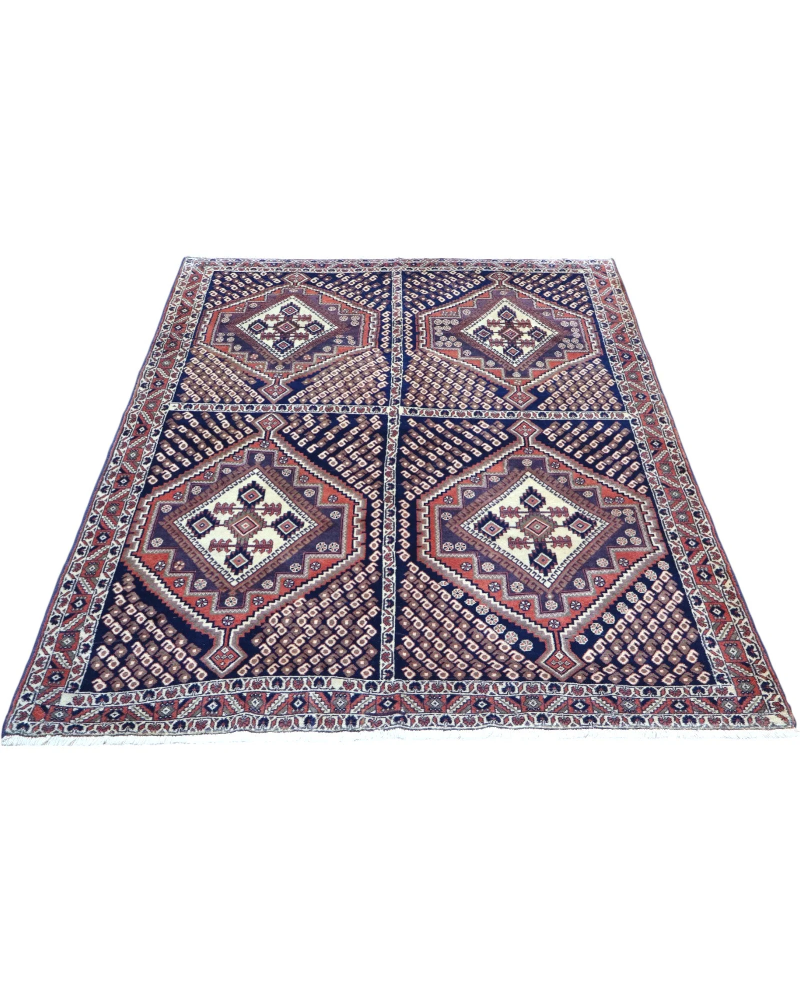 Afshar Perserteppich 203 × 150 cm aus Wolle, handgeknüpft