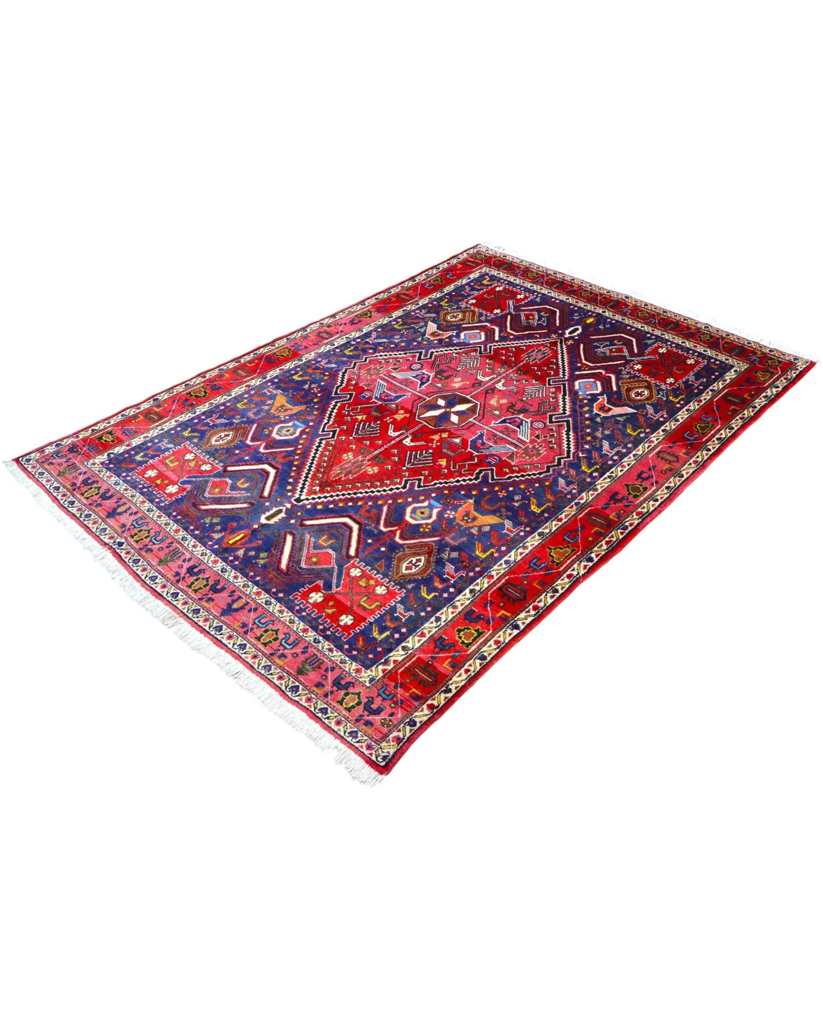 Afshar Perserteppich 210 × 148 cm aus Wolle, handgeknüpft