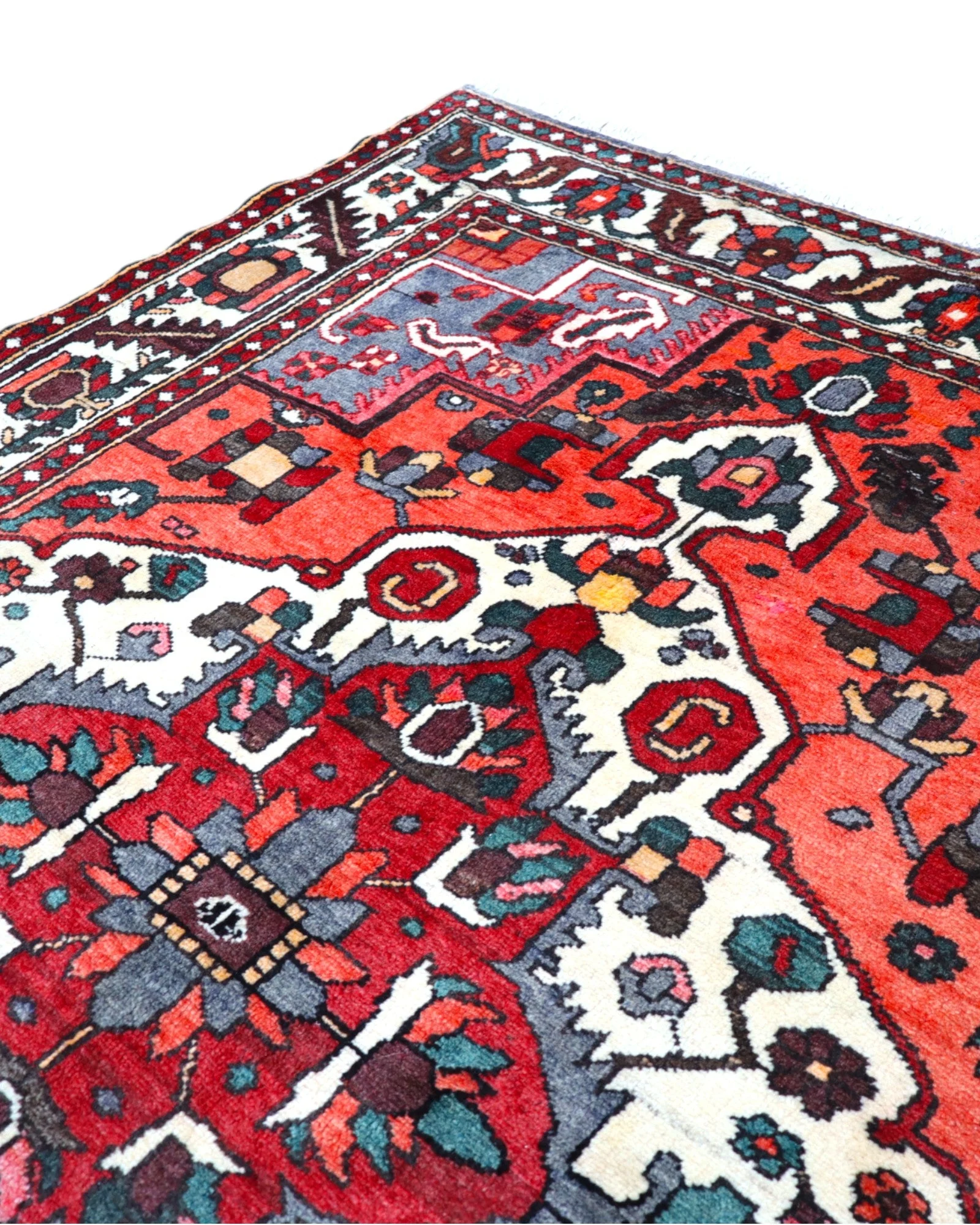 Perserteppich 202 × 155 cm aus Wolle, handgeknüpft
