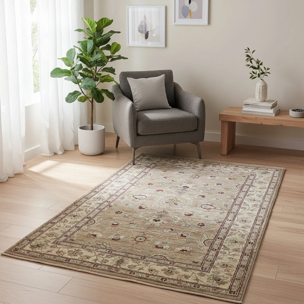 Farahan Orientteppich 183 × 123 cm aus Wolle, handgeknüpft