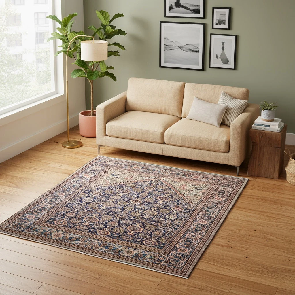 Malayer Perserteppich aus Iran, 233 × 207 cm