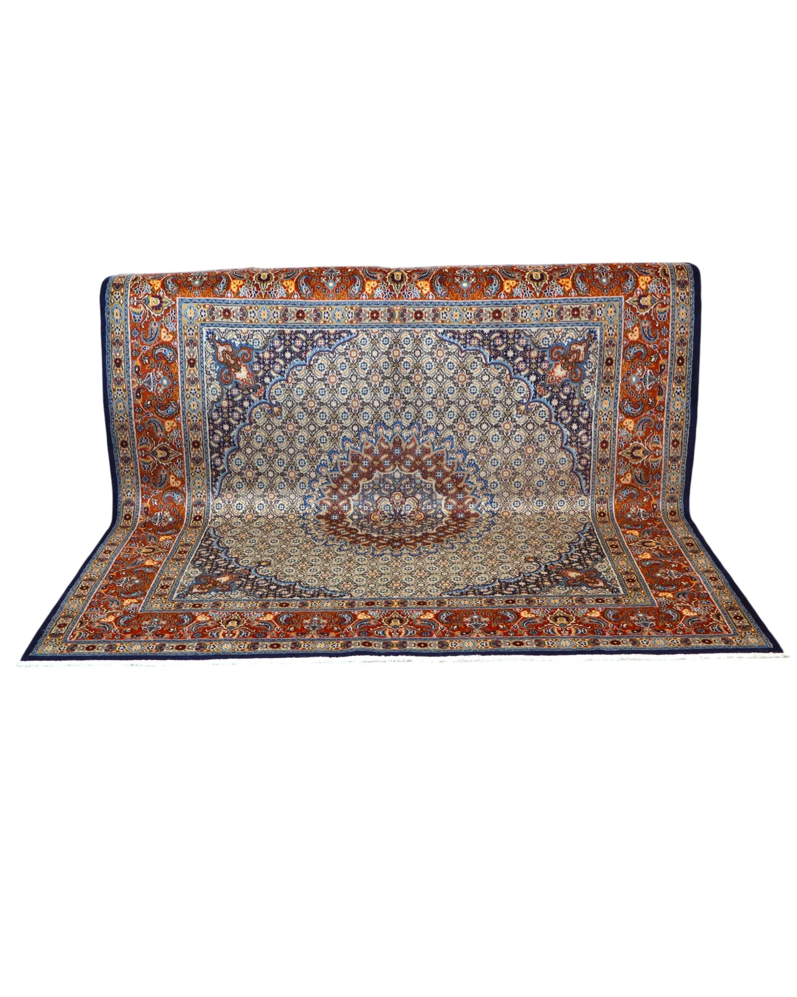 Handgeknüpfter Moud Perserteppich 225 × 223 cm