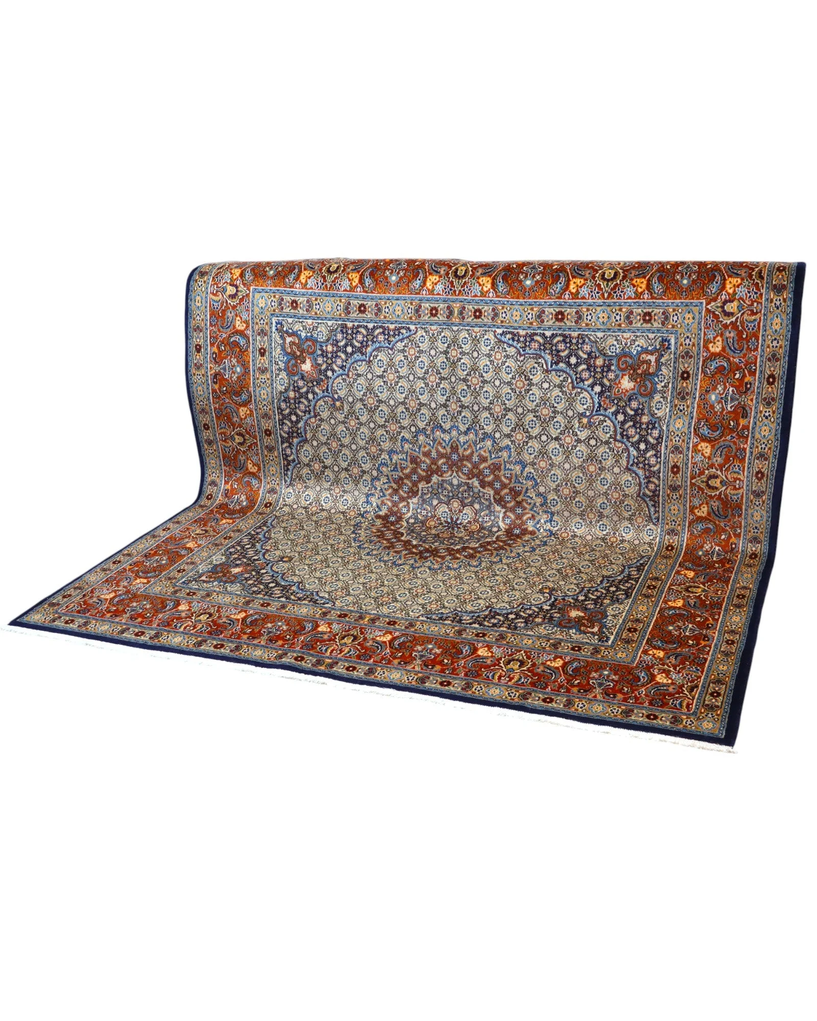 Handgeknüpfter Moud Perserteppich 225 × 223 cm