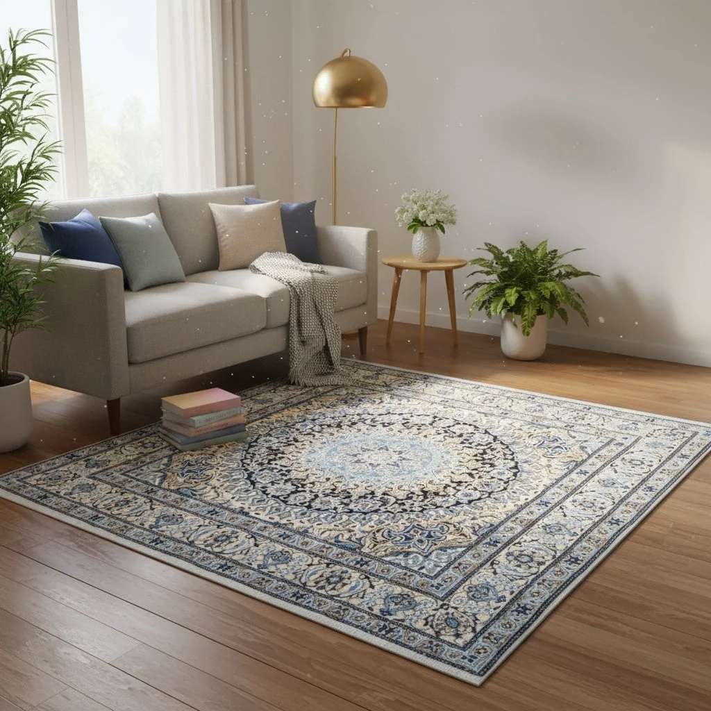 Nain Perserteppich aus Iran, 202 × 194 cm