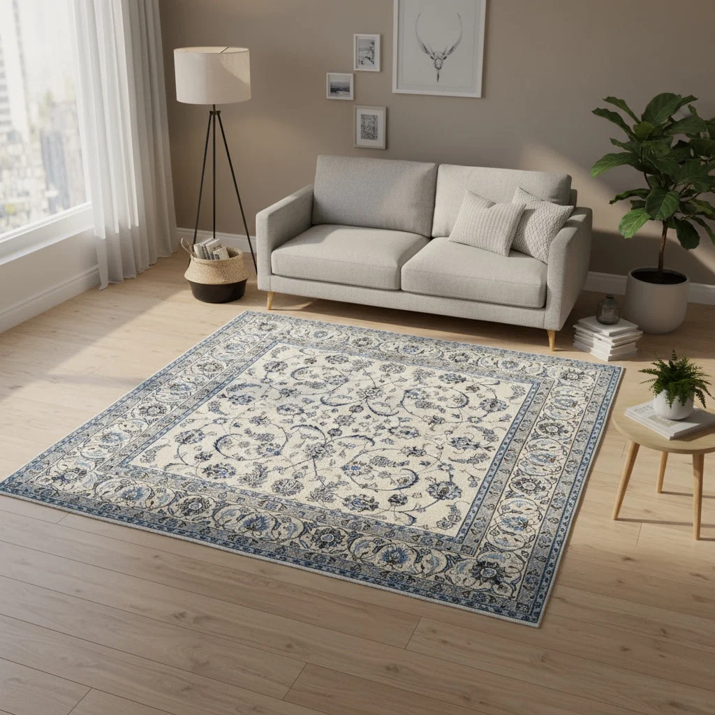 Handgeknüpfter Nain Perserteppich 207 × 200 cm