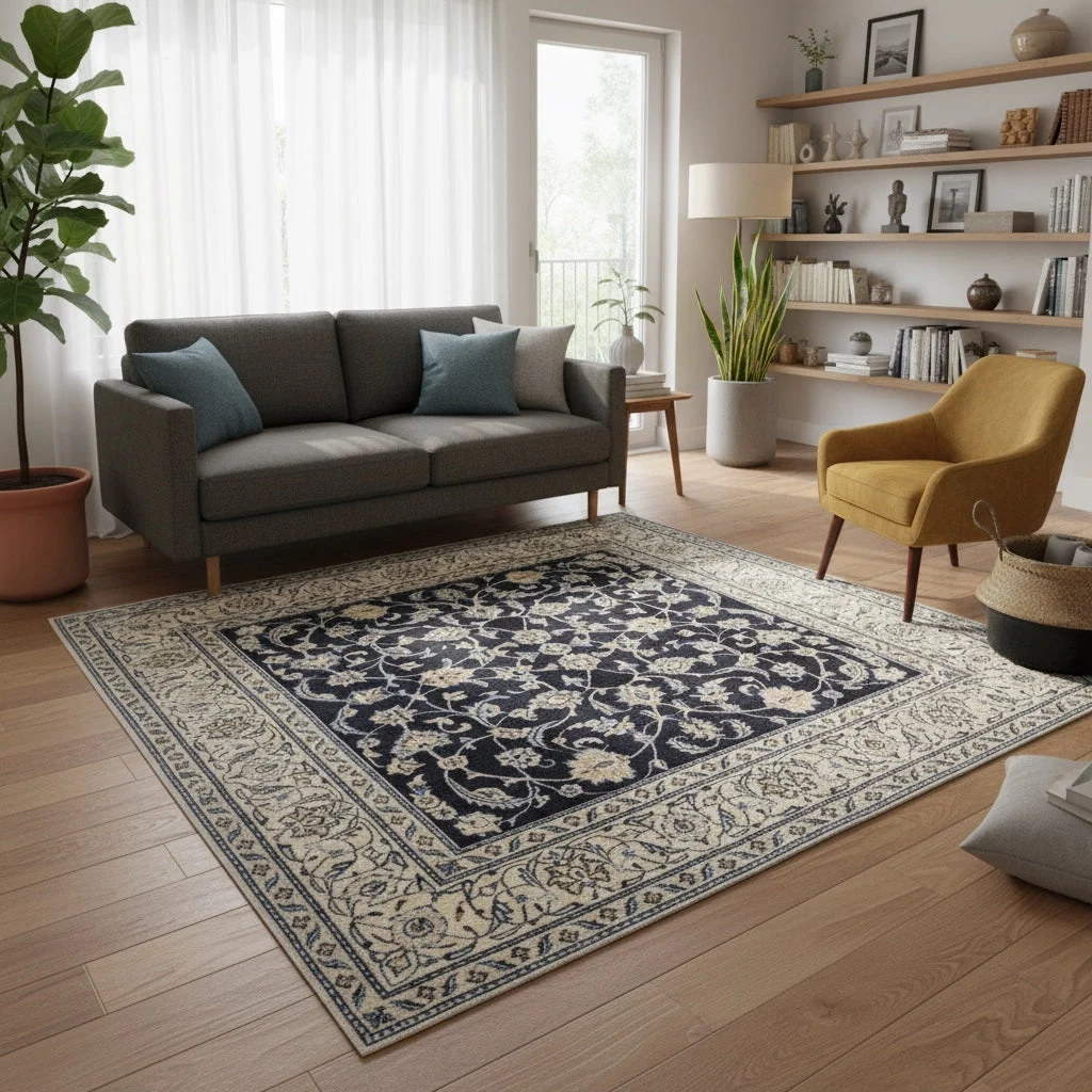 Nain Perserteppich aus Iran, 202 × 195 cm