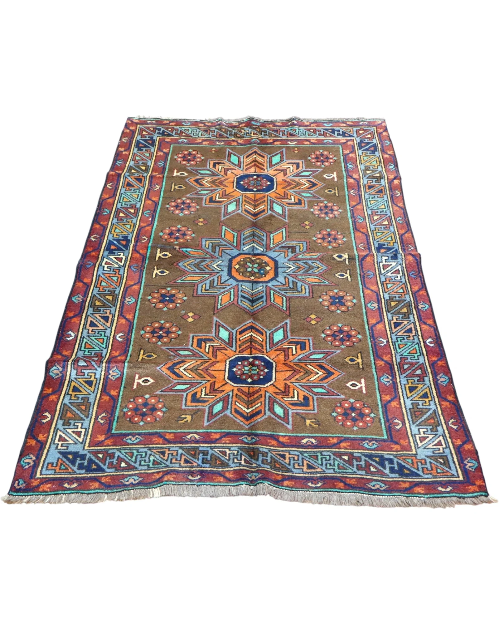 Orientteppich 188 × 115 cm aus Wolle, handgeknüpft