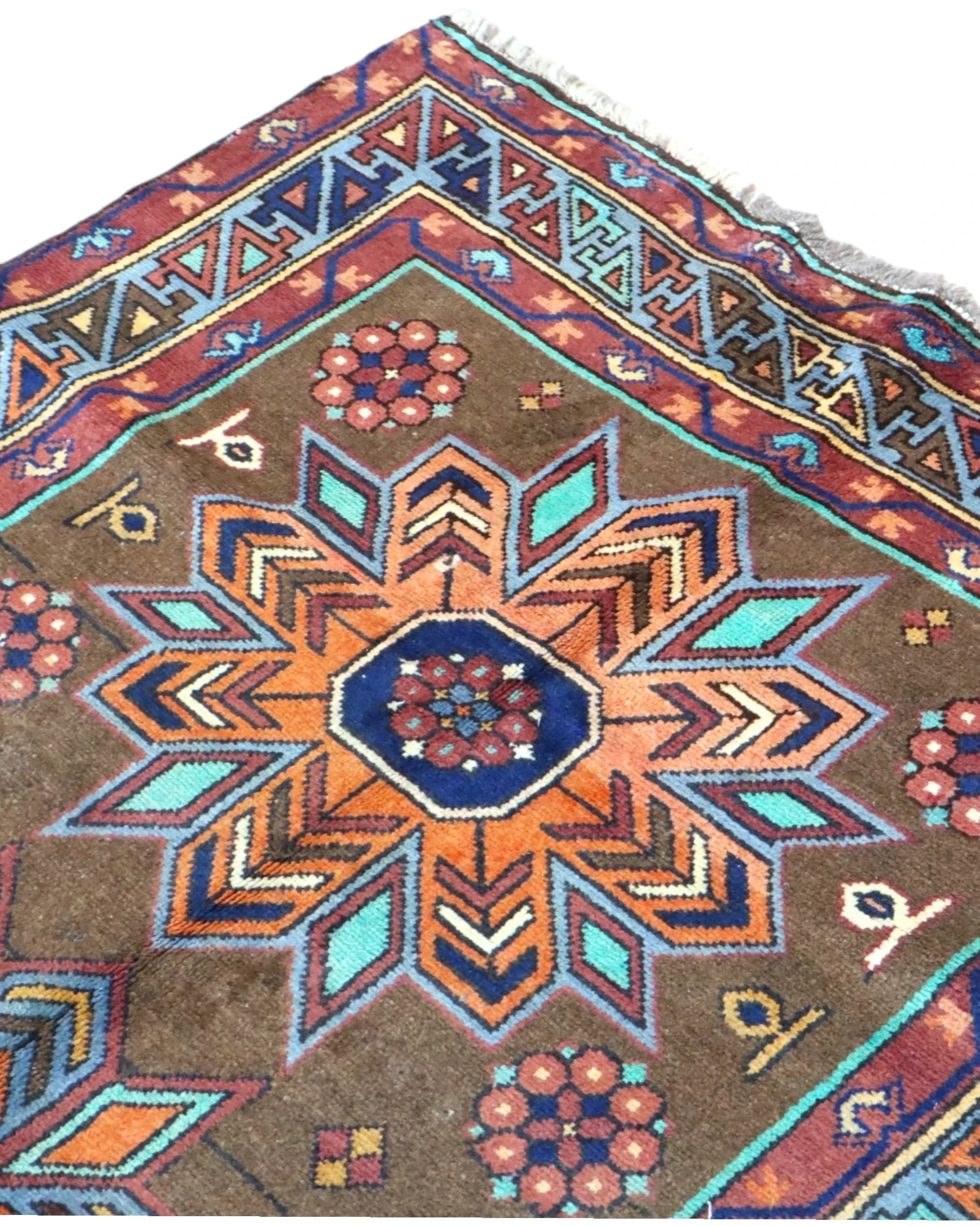 Orientteppich 188 × 115 cm aus Wolle, handgeknüpft