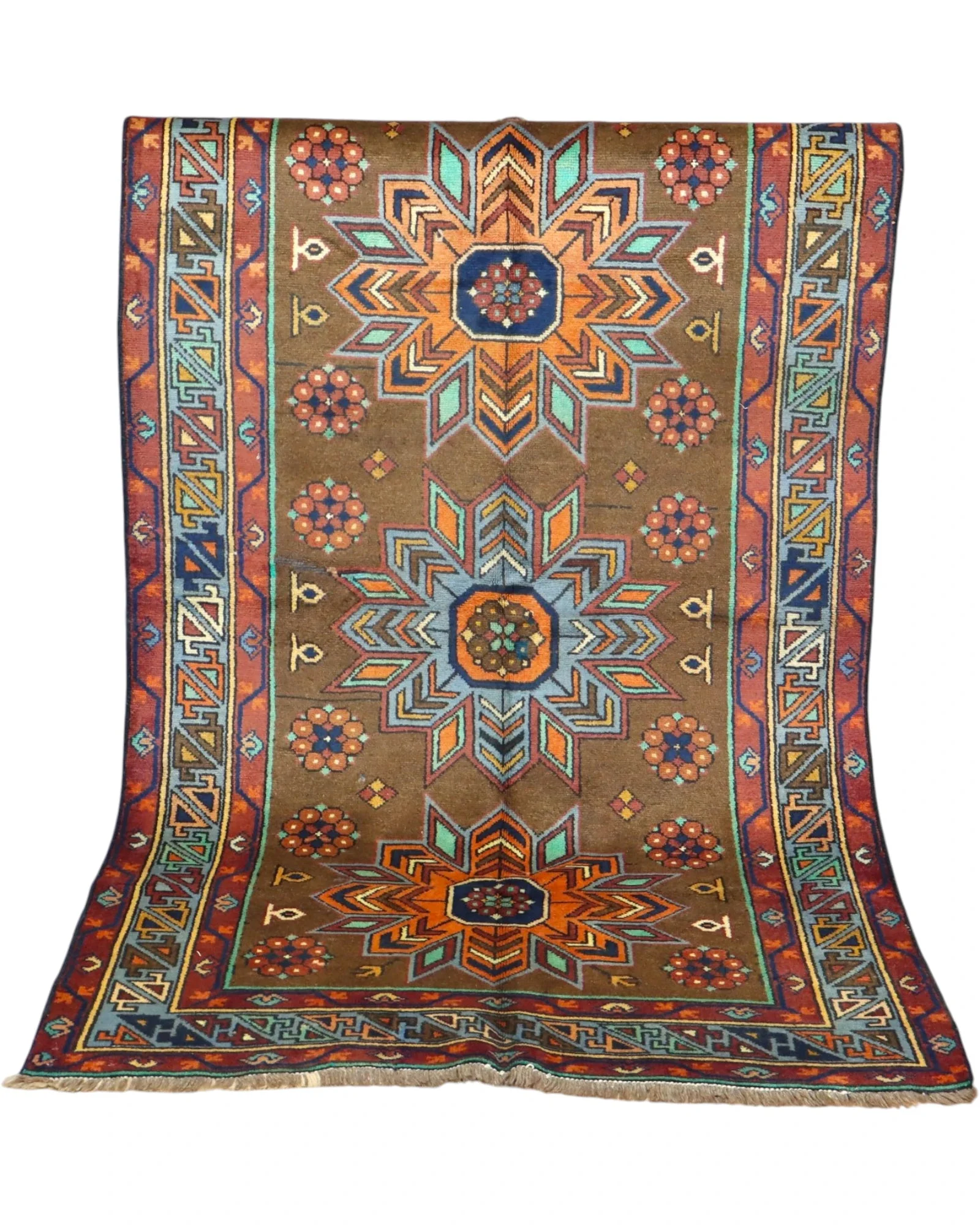 Orientteppich 188 × 115 cm aus Wolle, handgeknüpft
