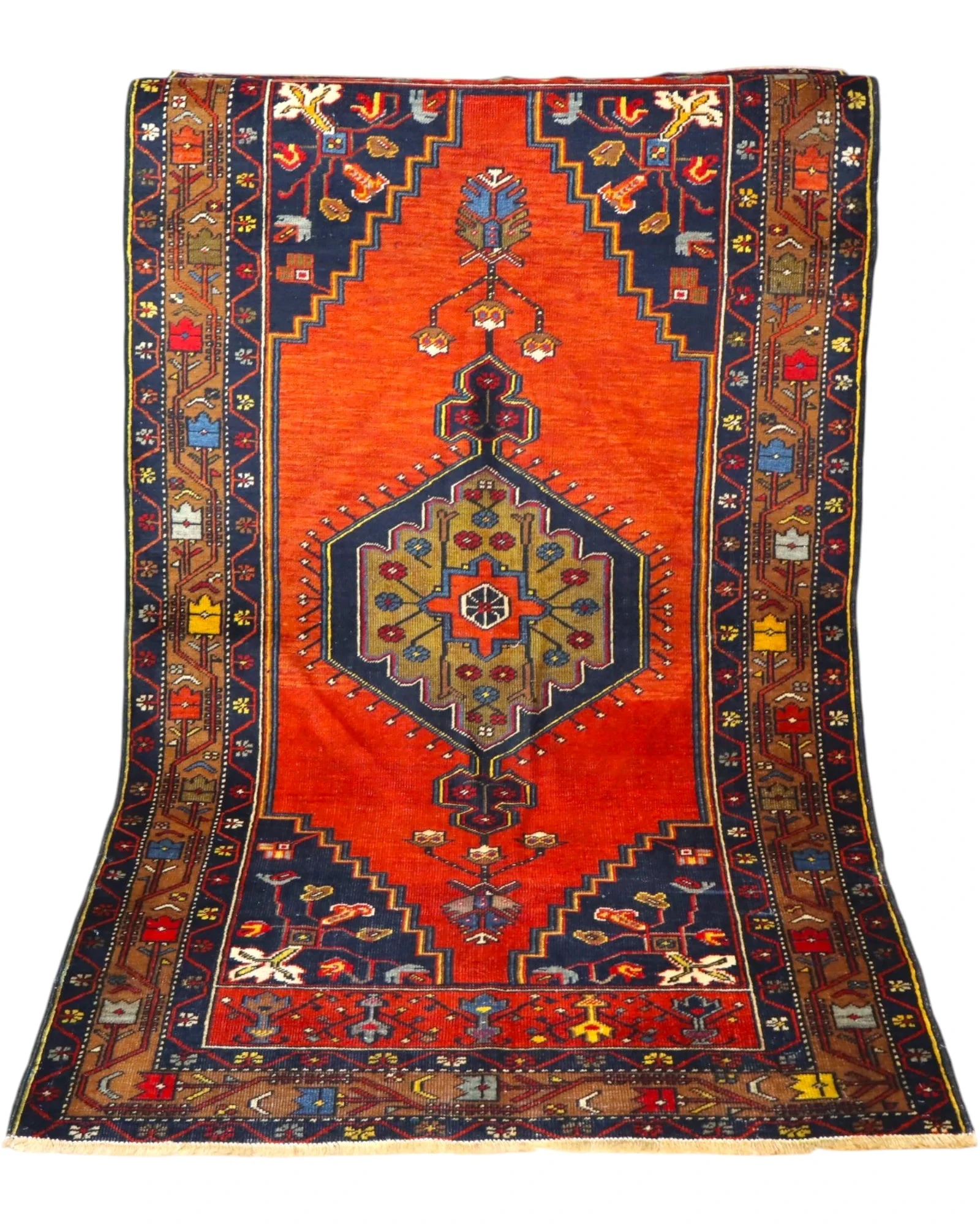 Handgeknüpfter Orientteppich, 220 × 115 cm, Wolle